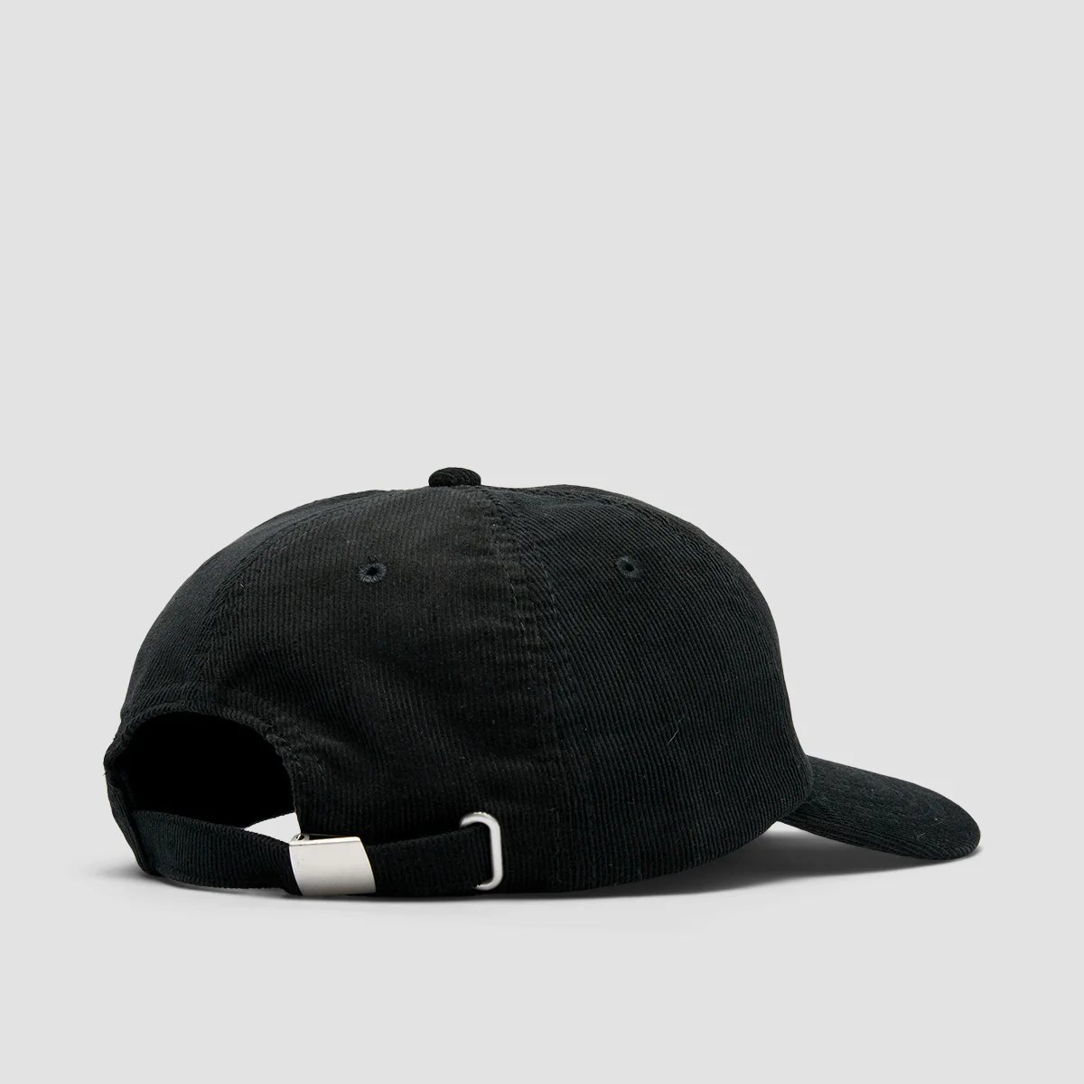 Short Straw Harvey Logo Coduroy Cap Black - Image 3