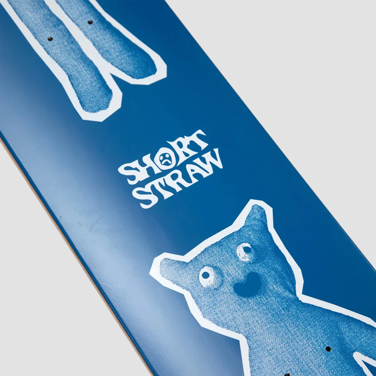 Short Straw Legsley Medium Skateboard Deck Blue - 8.5" - Image 2
