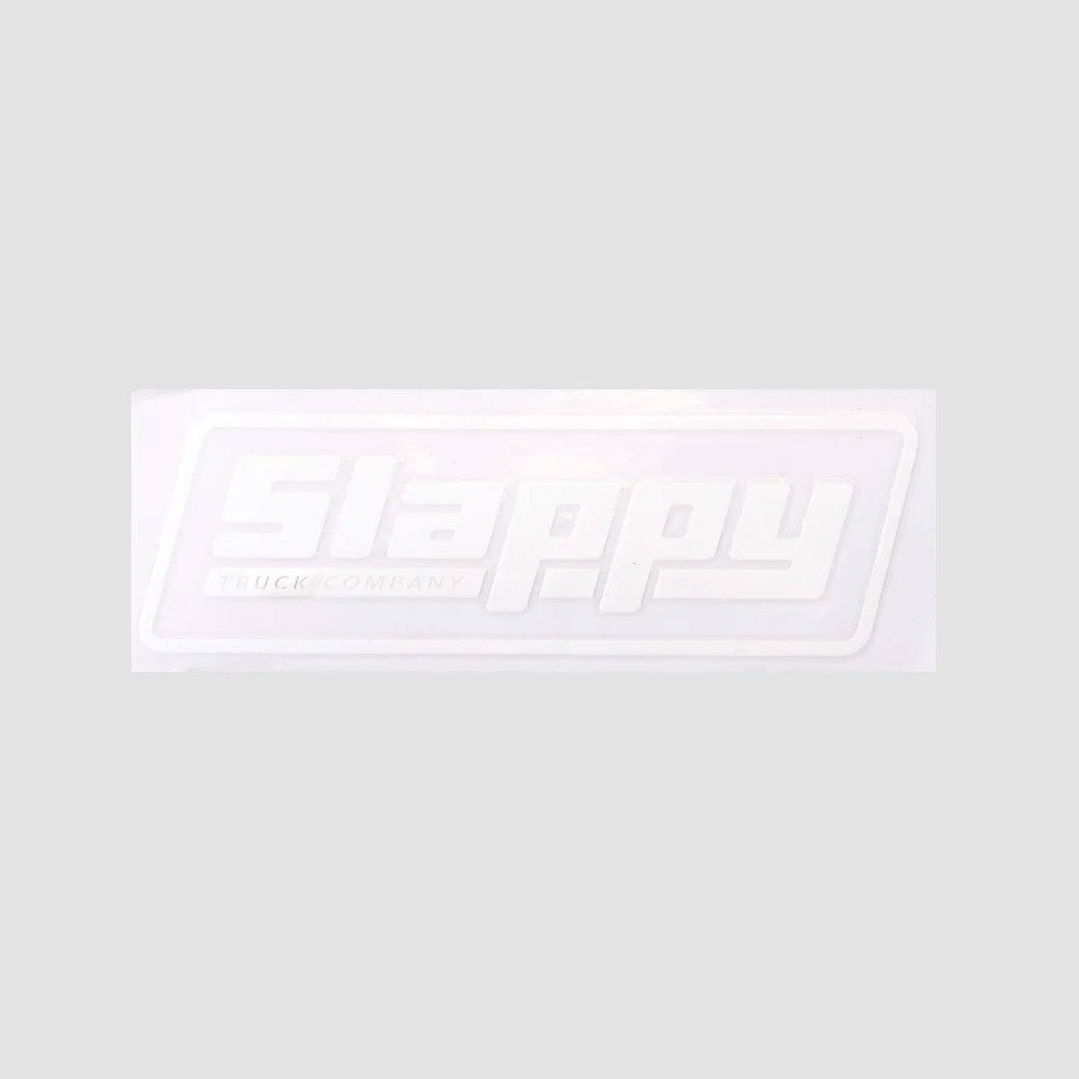 Slappy OG Logo Die Cut Sticker White 185x65mm
