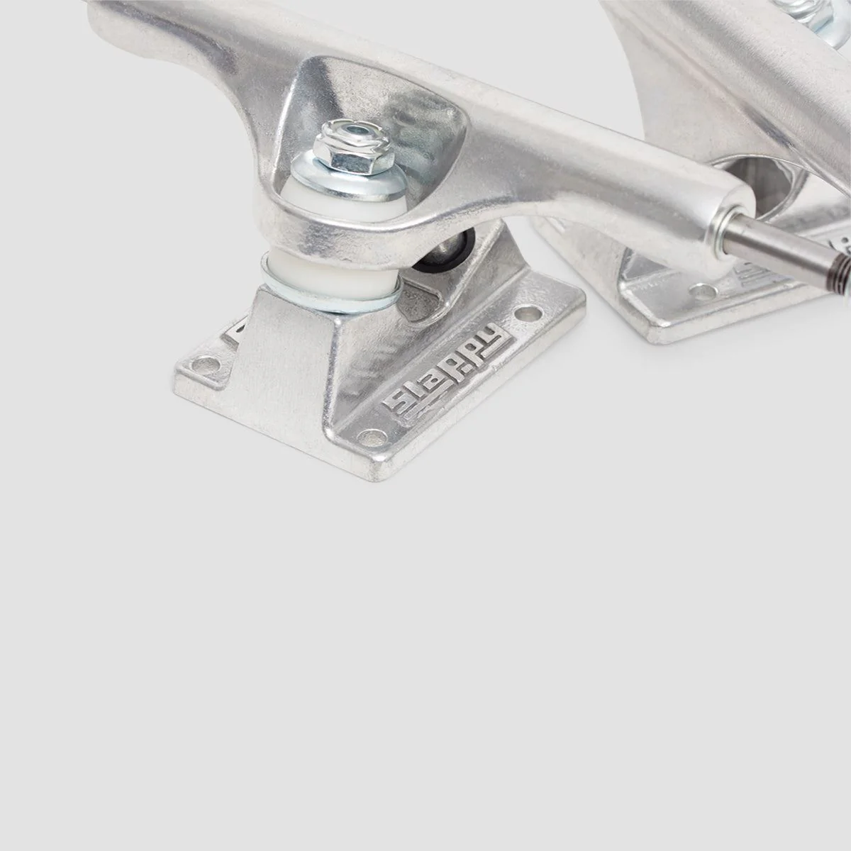 Slappy ST1 Hollow Inverted Kingpin Skateboard Trucks 1 Pair Polished - 8.25" - Image 4