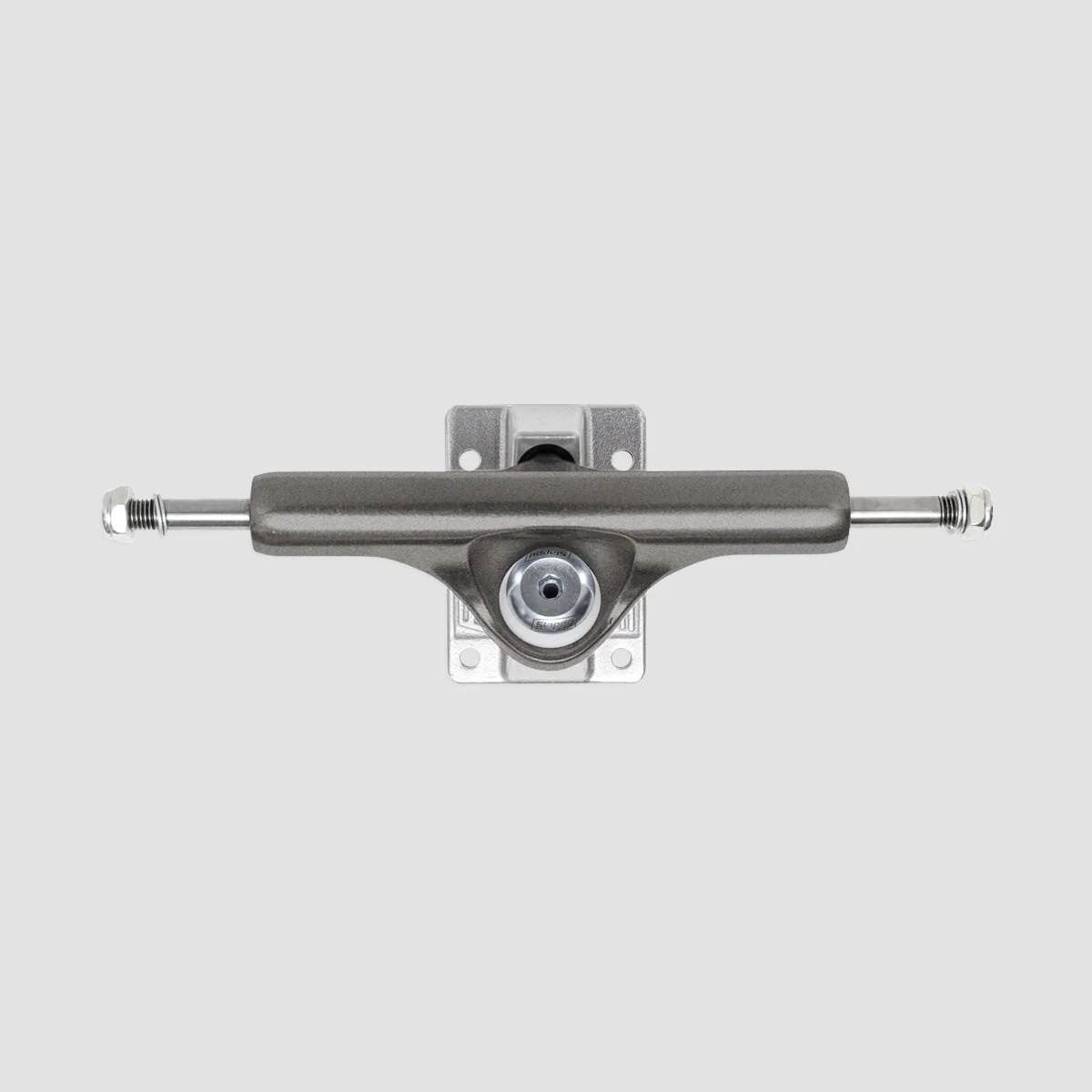 Slappy ST1 Inverted Hollow Lights/Ultra Low Kingpin Skateboard Trucks 1 Pair Gunmetal/Polished/White Gold - 8.25" - Image 2
