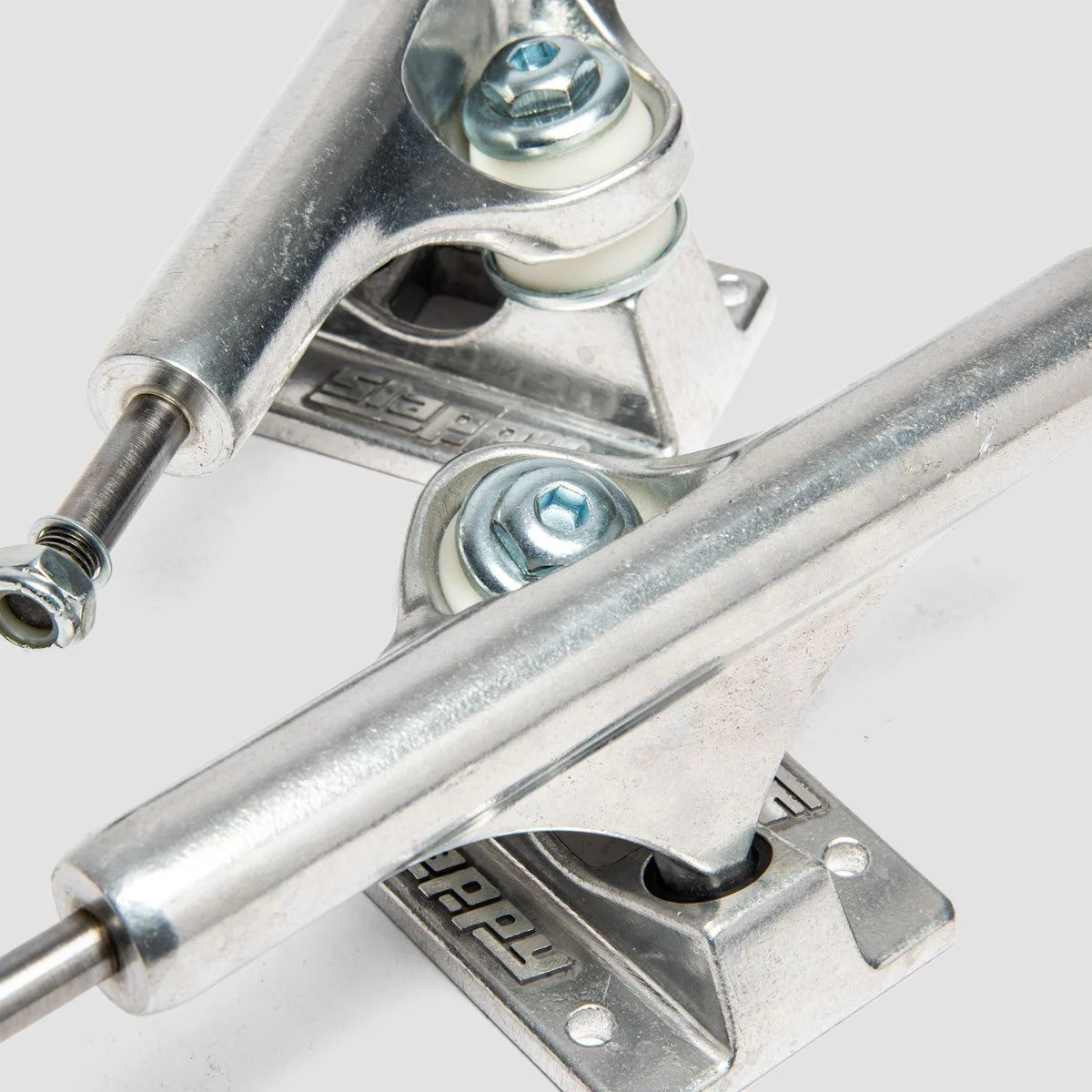Slappy ST1 Inverted Skateboard Trucks 1 Pair Polished - 9" - Image 4