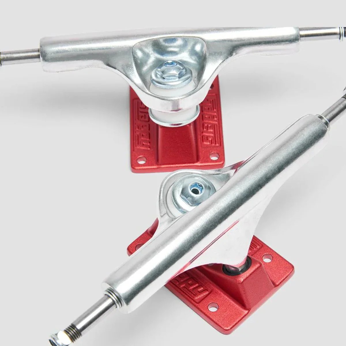 Slappy ST1 Lights Skateboard Trucks 1 Pair Red - 8" - Image 4
