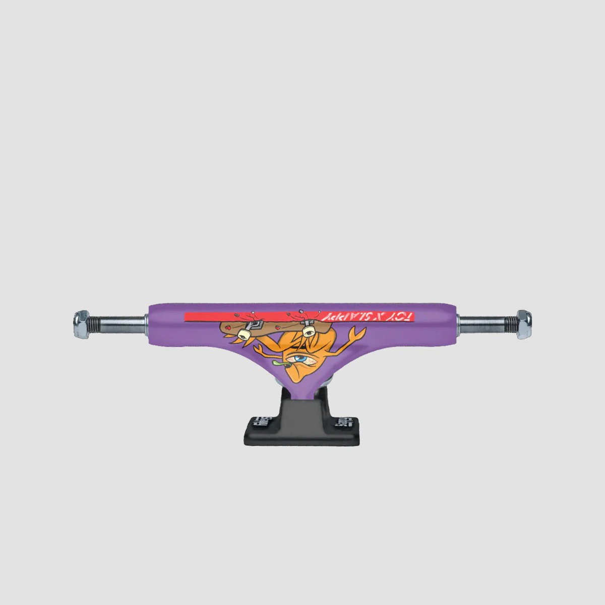 Slappy X Toy ST1 Hollow Skateboard Trucks 1 Pair Purple/Black - 8.5"