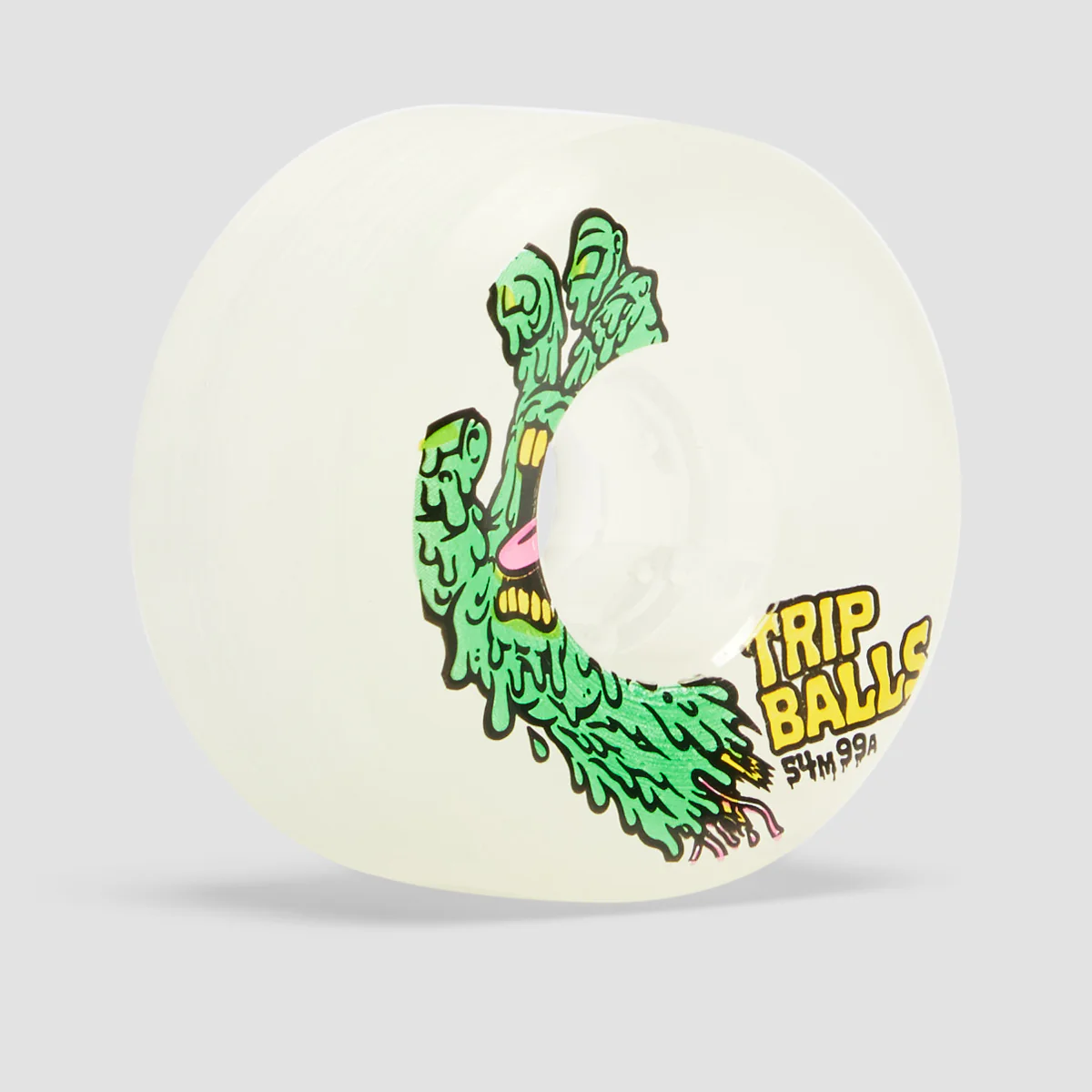 Slime Balls Face Melter Trip Balls 99a Skateboard Wheels Glow In The Dark 54mm - Image 2