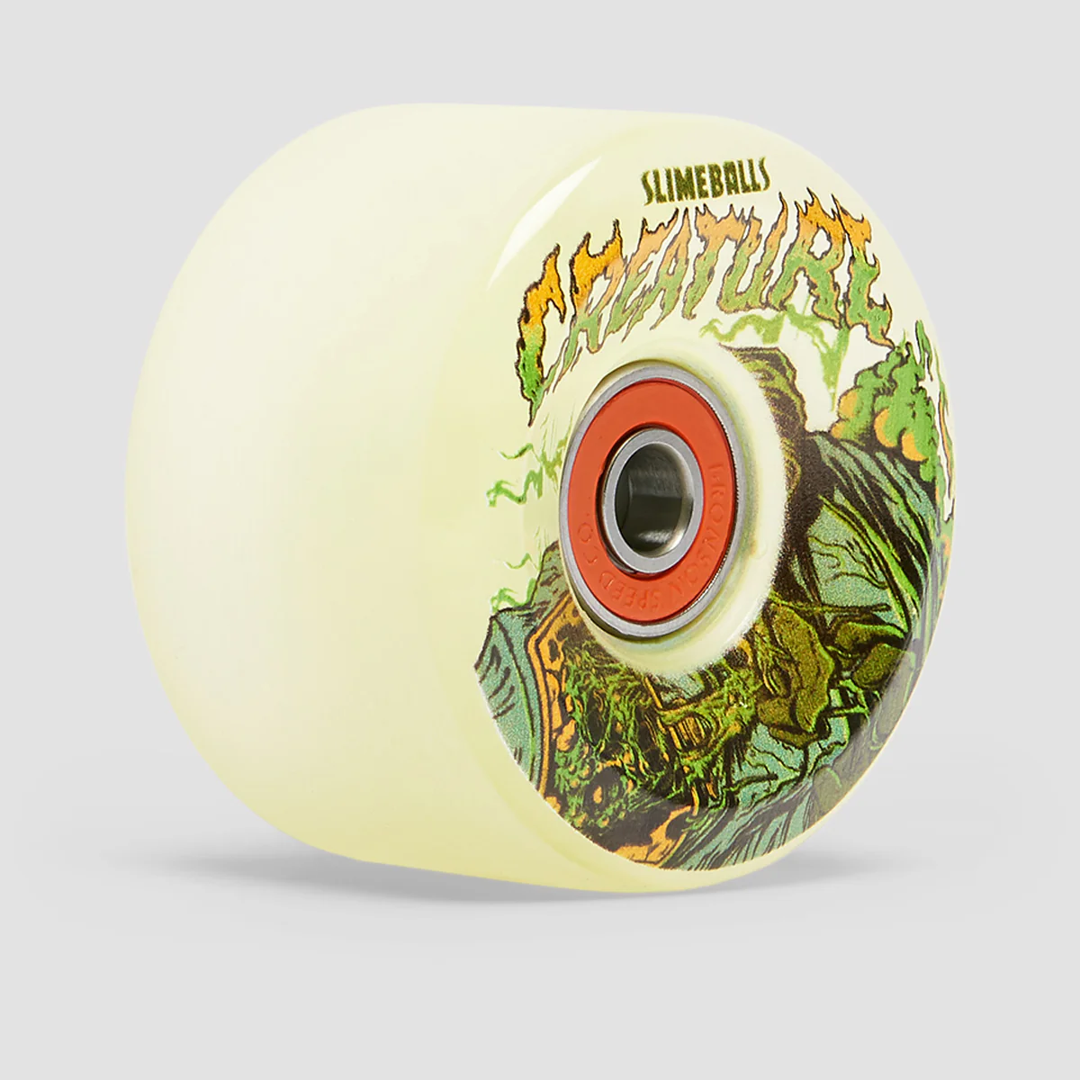 Slime Balls X Creature Atomic Light up 78a Skateboard Wheels Green 60mm - Image 2