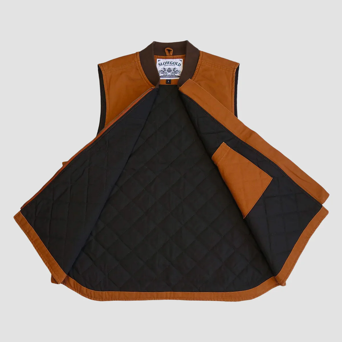 Slowgold The Grand Tourer DLX Vest Shadow Brown - Image 8