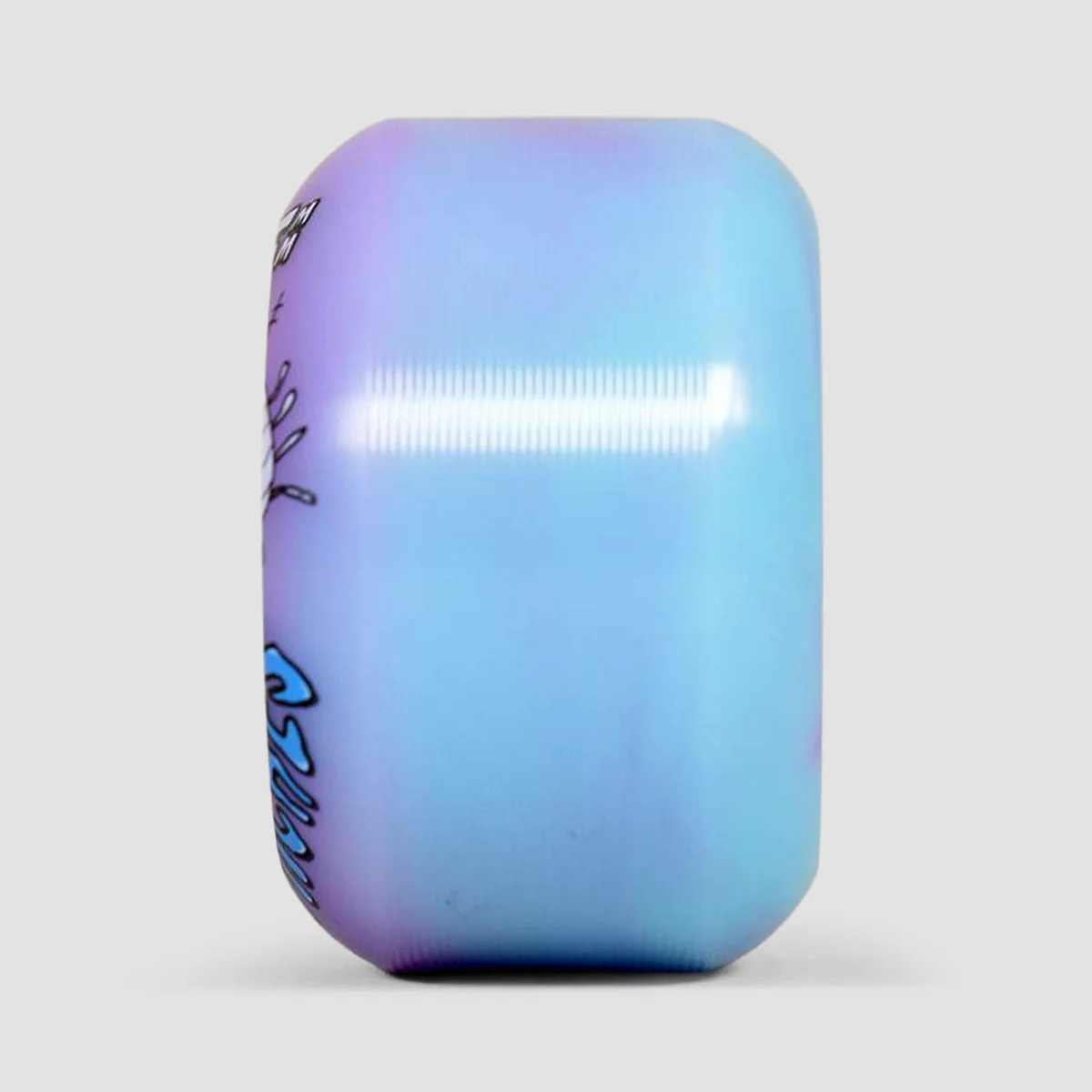 Snot Franky  Villani Roaches Conical 101A Skateboard Wheels Pink/Blue Swirl 55mm - Image 2