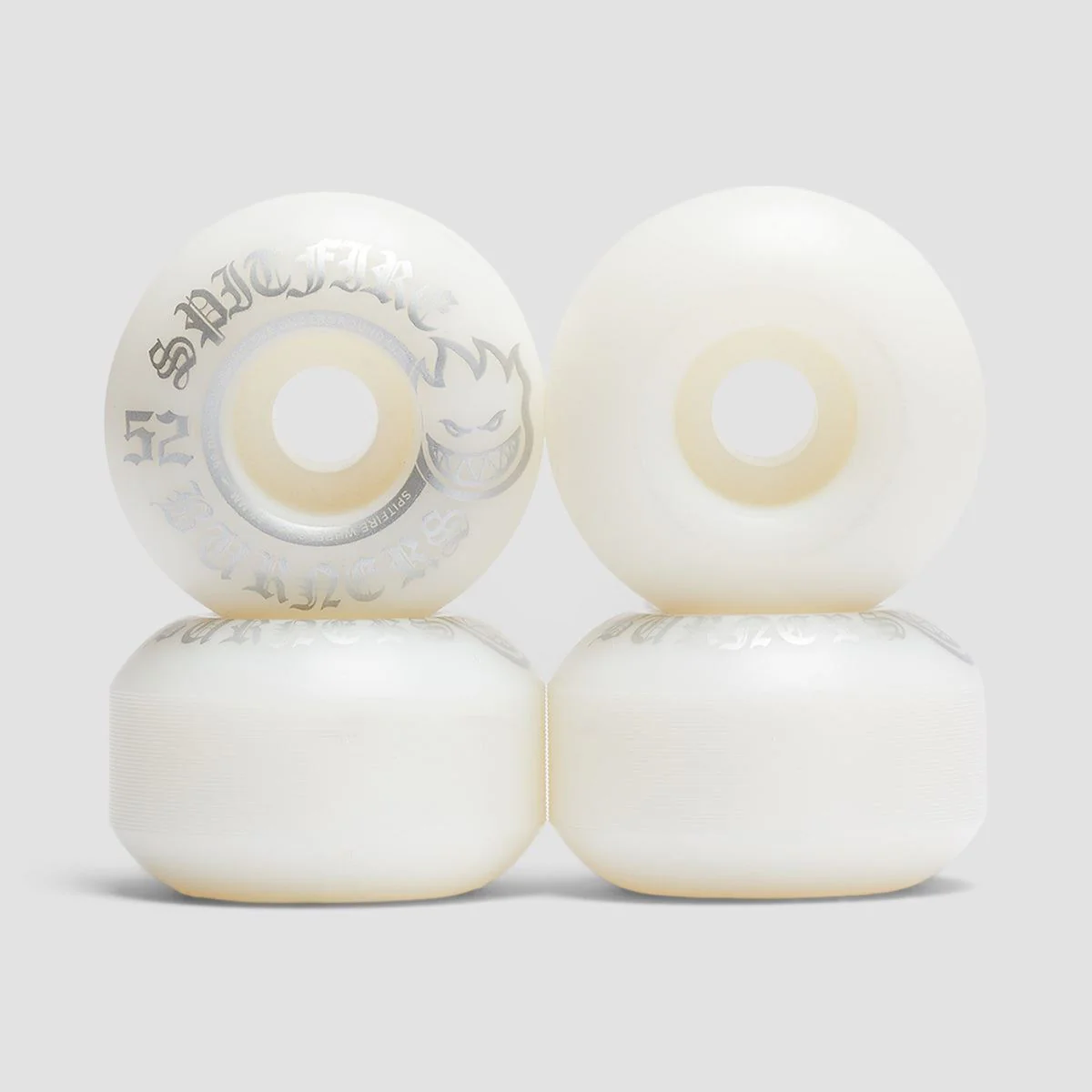 Spitfire Burners 99DU Skateboard Wheels White 52mm