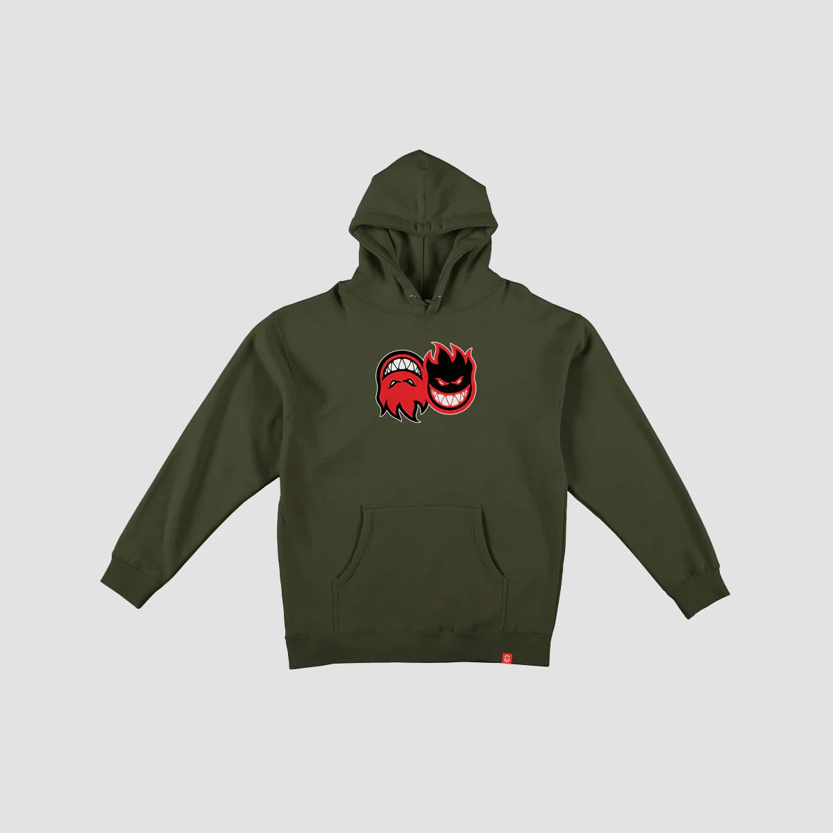 Spitfire Eternal Fill Pullover Hoodie Army/Red