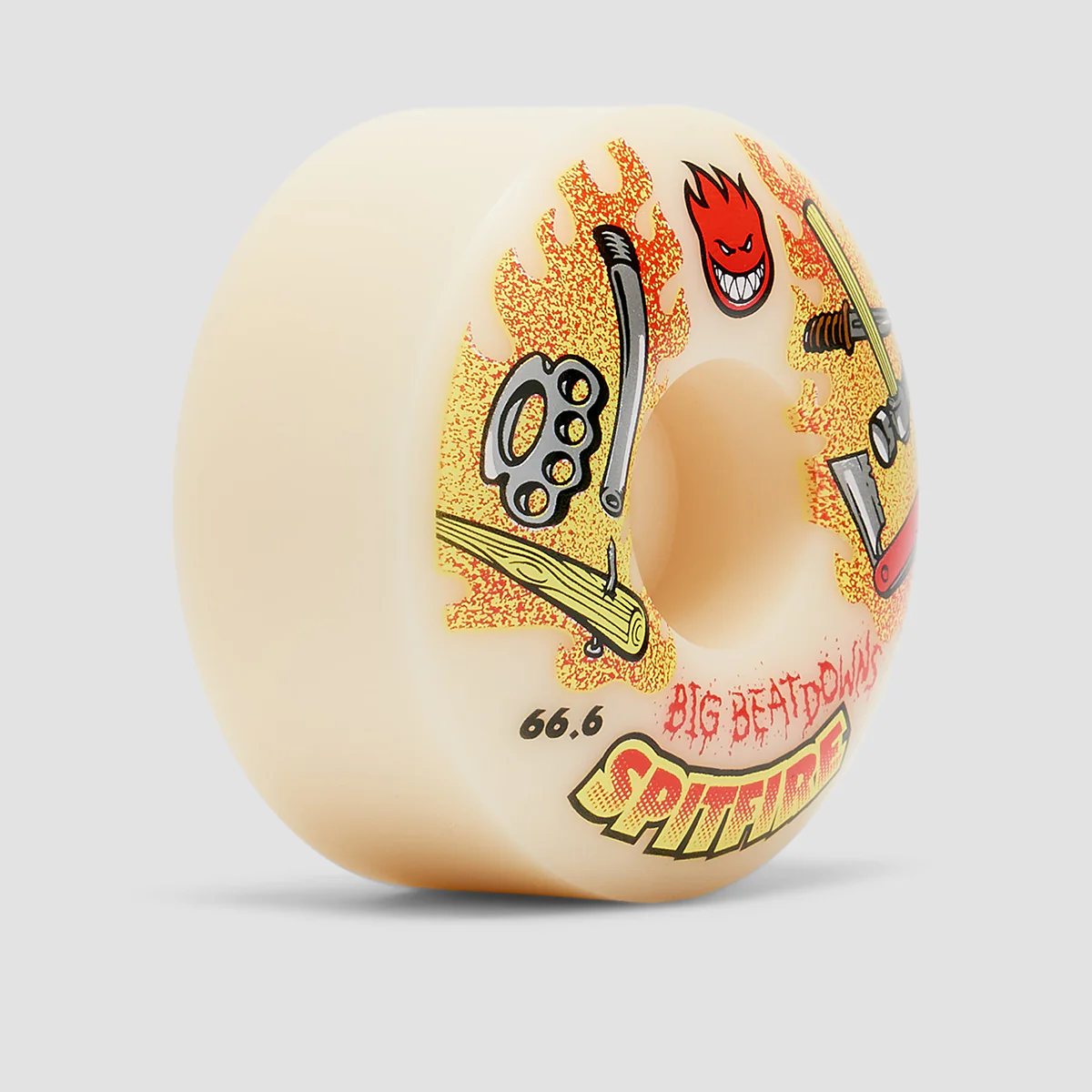 Spitfire Formula Four Big Beatdowns Classic 99DU Wheels Natural 66.6mm - Image 2
