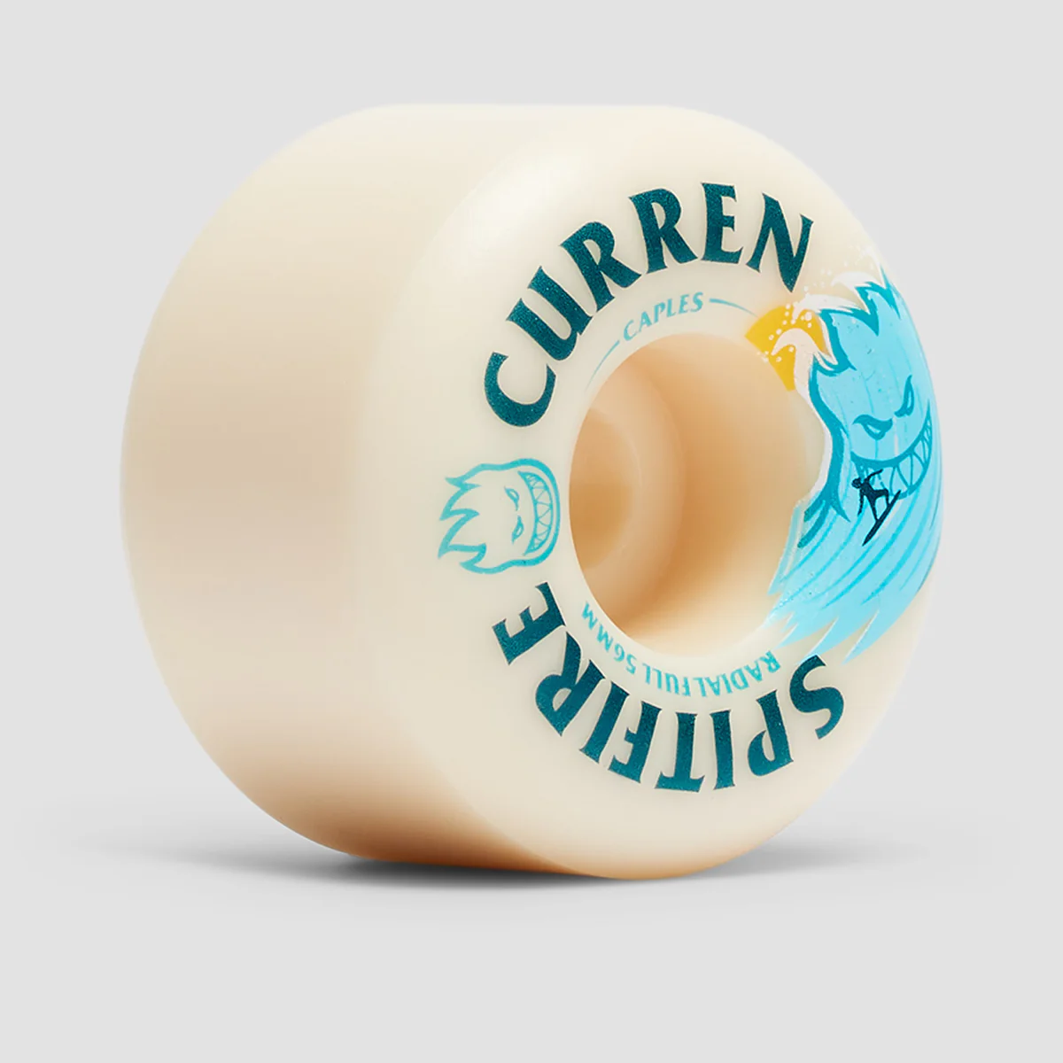 Spitfire Formula Four Burn Squad Curren Caples Radial Full 99DU Skateboard Wheels Natural 56mm - Image 2