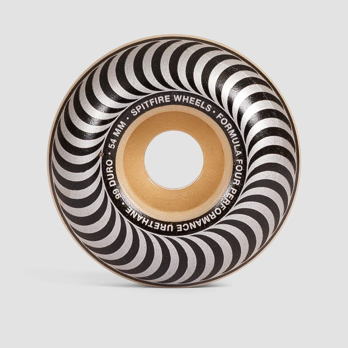 Spitfire Formula Four Classic 99DU Skateboard Wheels Natural/Silver 54mm - Image 2