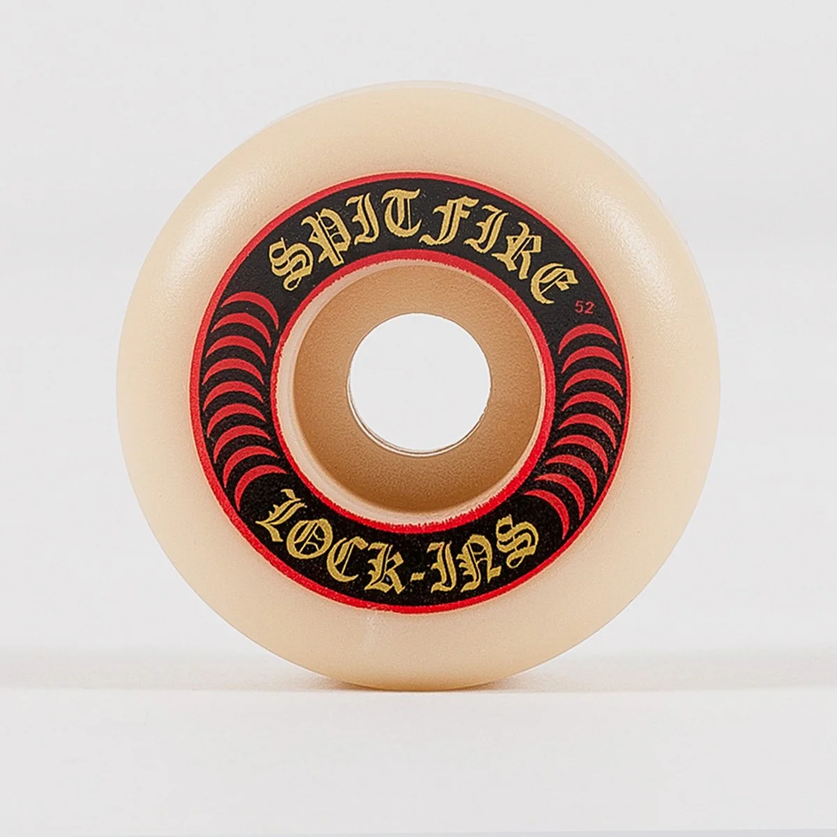 Spitfire Formula Four Lock-Ins 101a Skateboard Wheels White/Red 52mm - Image 2