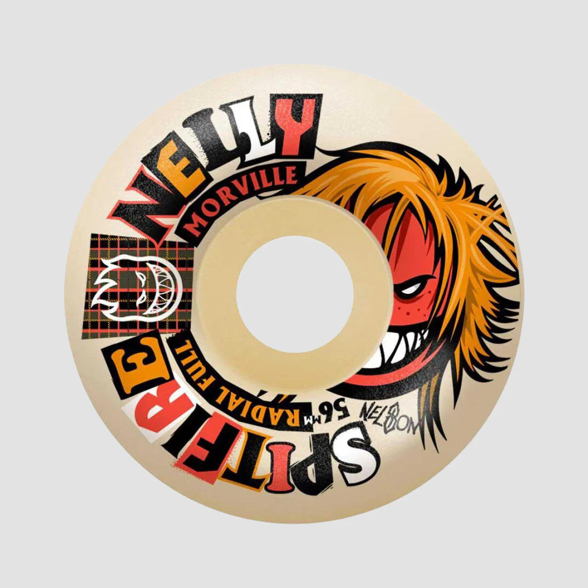 Spitfire Formula Four Nelly Morville Rough Cut Radial Full 99DU Skateboard Wheels Natural 56mm