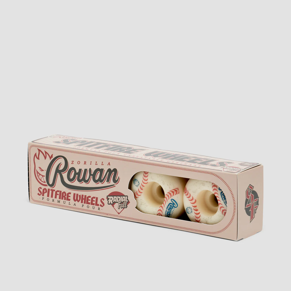 Spitfire Formula Four Rowan Spitball Radial Full 99DU Wheels Natural 55mm - Image 3