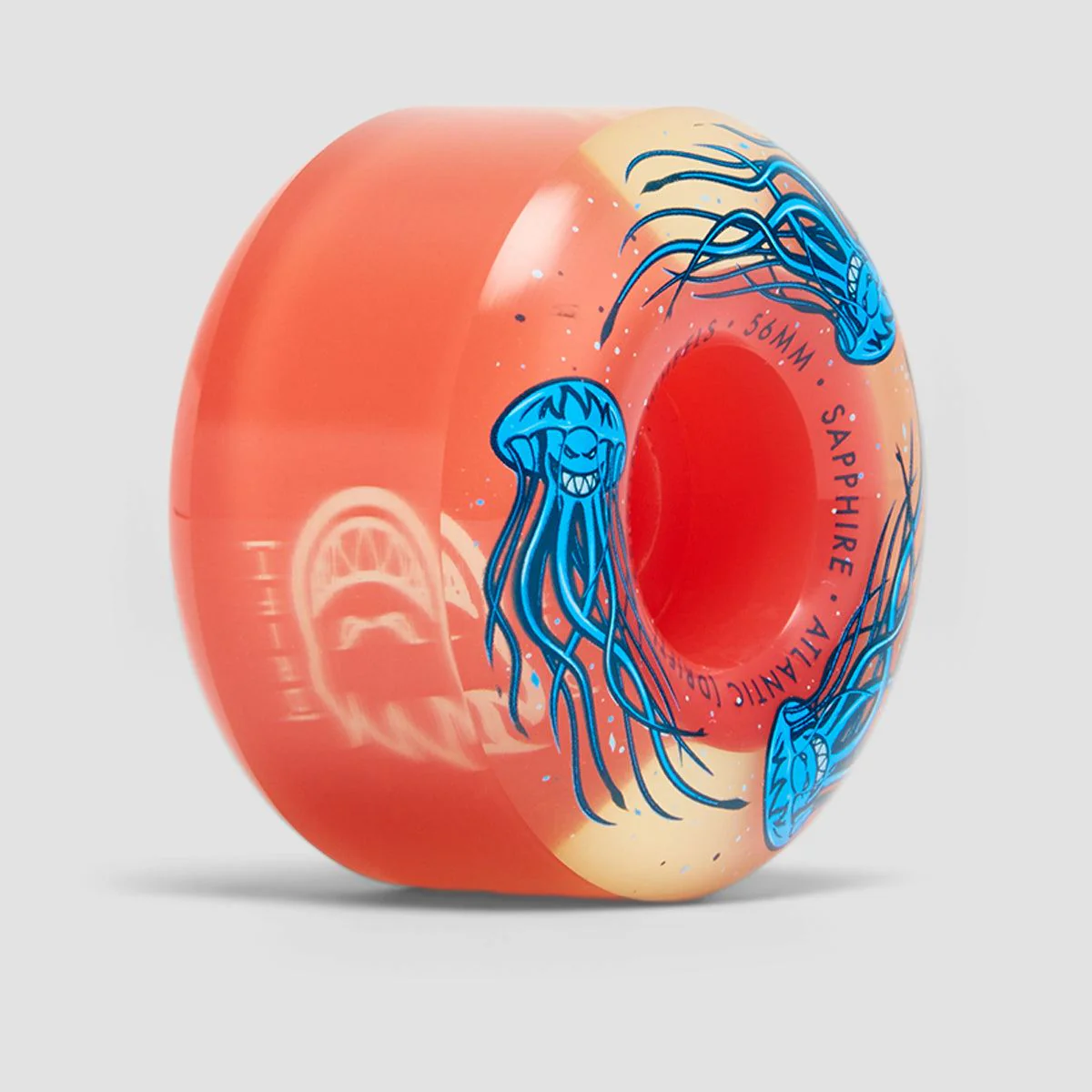Spitfire Formula Four Sapphire Radial Soft 90DU X Atlantic Drift Skateboard Wheels Pink/Clear 56mm - Image 2