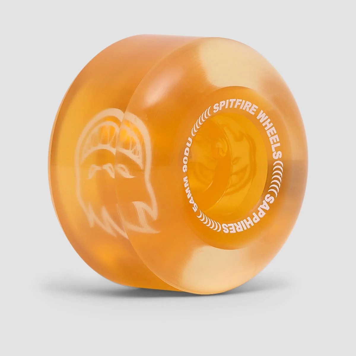Spitfire Sapphires 90DU Skateboard Wheels Orange 54mm - Image 2