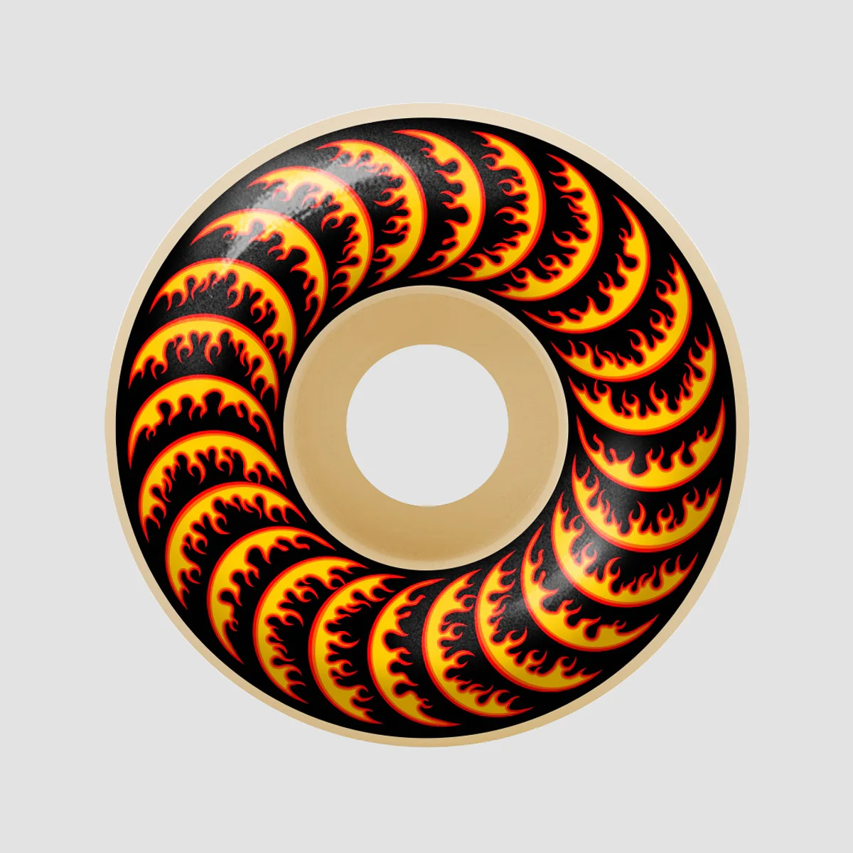 Spitfire X Thrasher Formula Four Classic Flame Classic 99DU Skateboard Wheels Natural 52mm