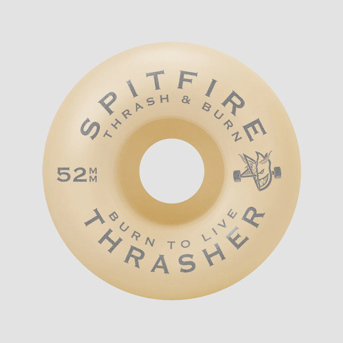 Spitfire X Thrasher Formula Four Classic Flame Classic 99DU Skateboard Wheels Natural 52mm - Image 2
