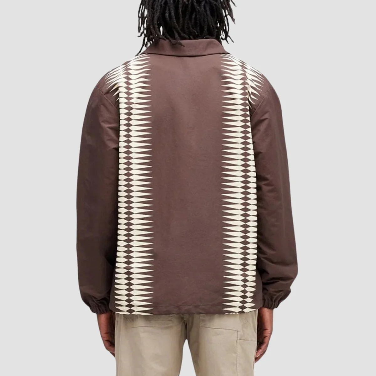 Stance Coaches Jacket Dark Brown - Image 2