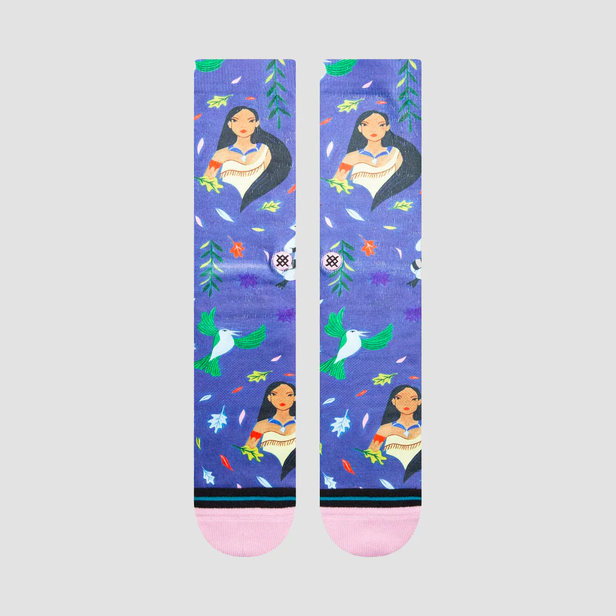 Stance Disney X Estee Preda Pocahontas By Estee Crew Socks Lilac Ice - Image 2