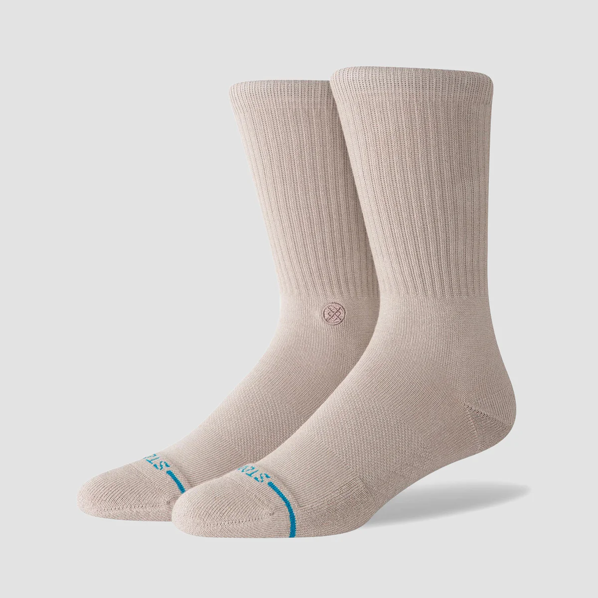 Stance Icon Crew Socks String Grey - Image 2