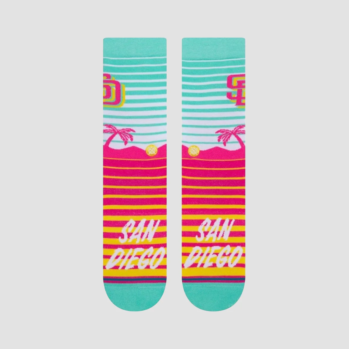 Stance MLB San Diego PadresPadres City Connect Crew Socks Teal - Image 2