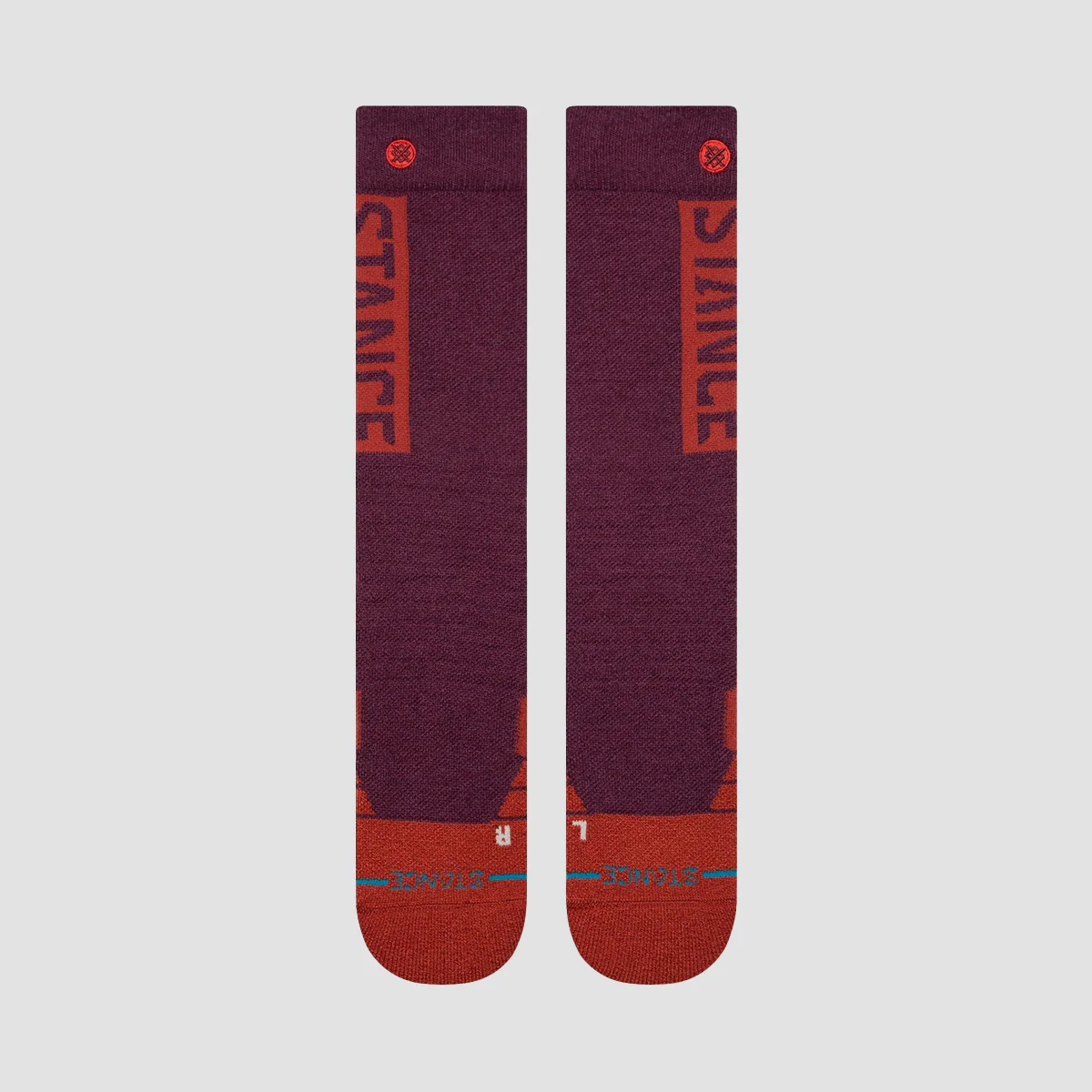 Stance OG Mid Wool OTC Snow Socks Wine