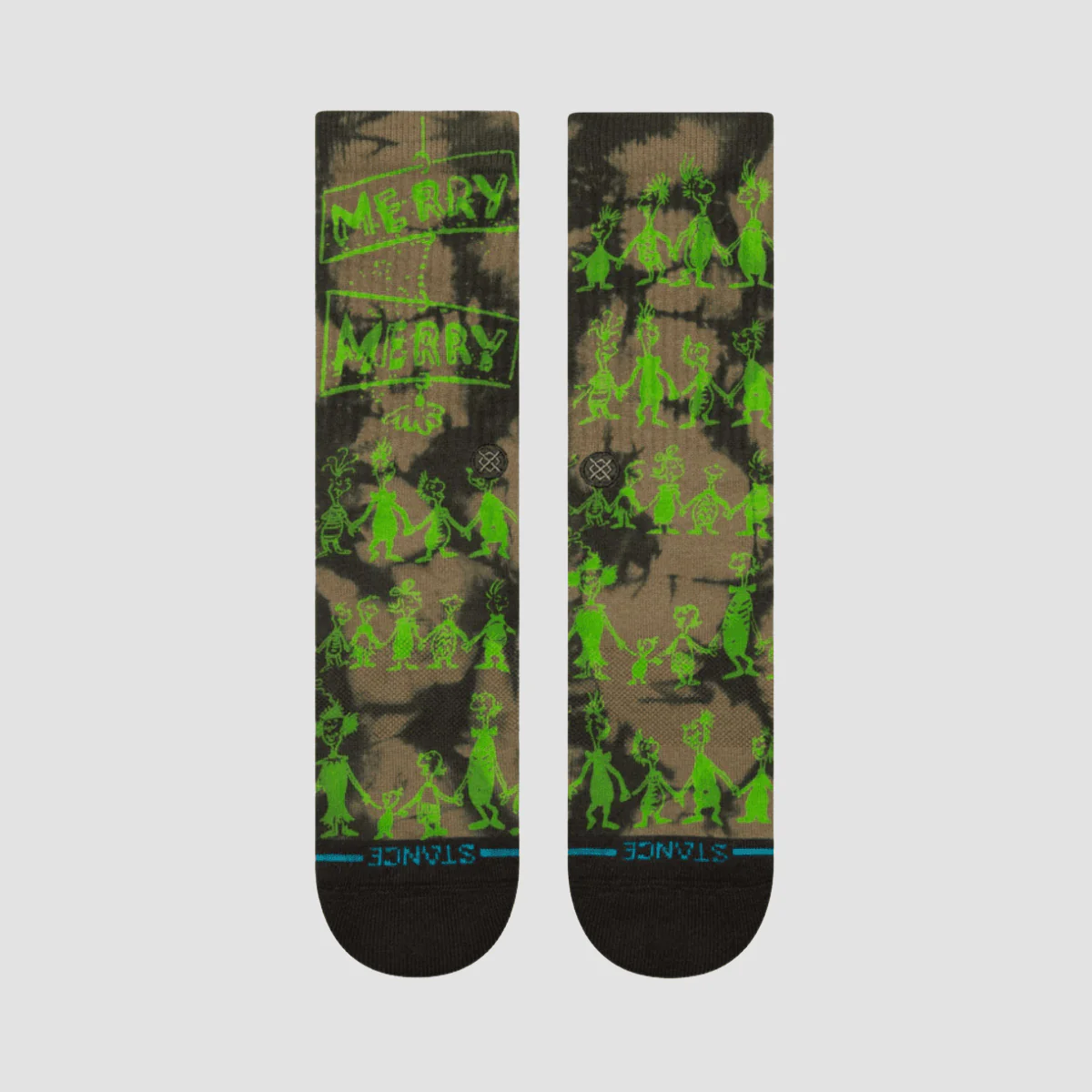 Stance The Grinch Down In Whovile Crew Socks Black - Image 2