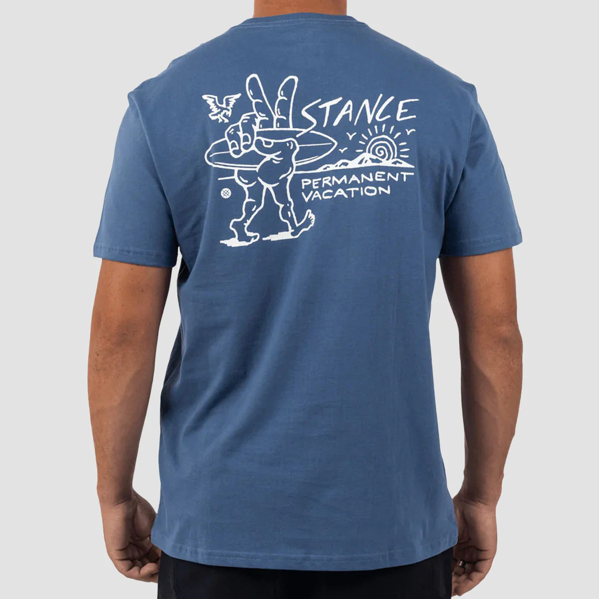 Stance Vacation T-Shirt Sea Blue - Image 2