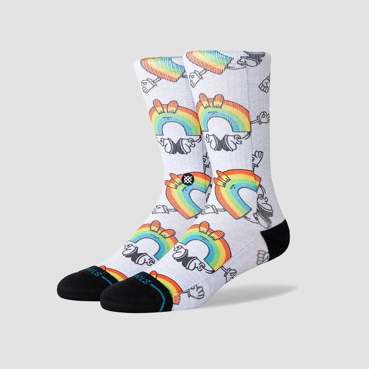 Stance Vibeon Crew Socks Rainbow