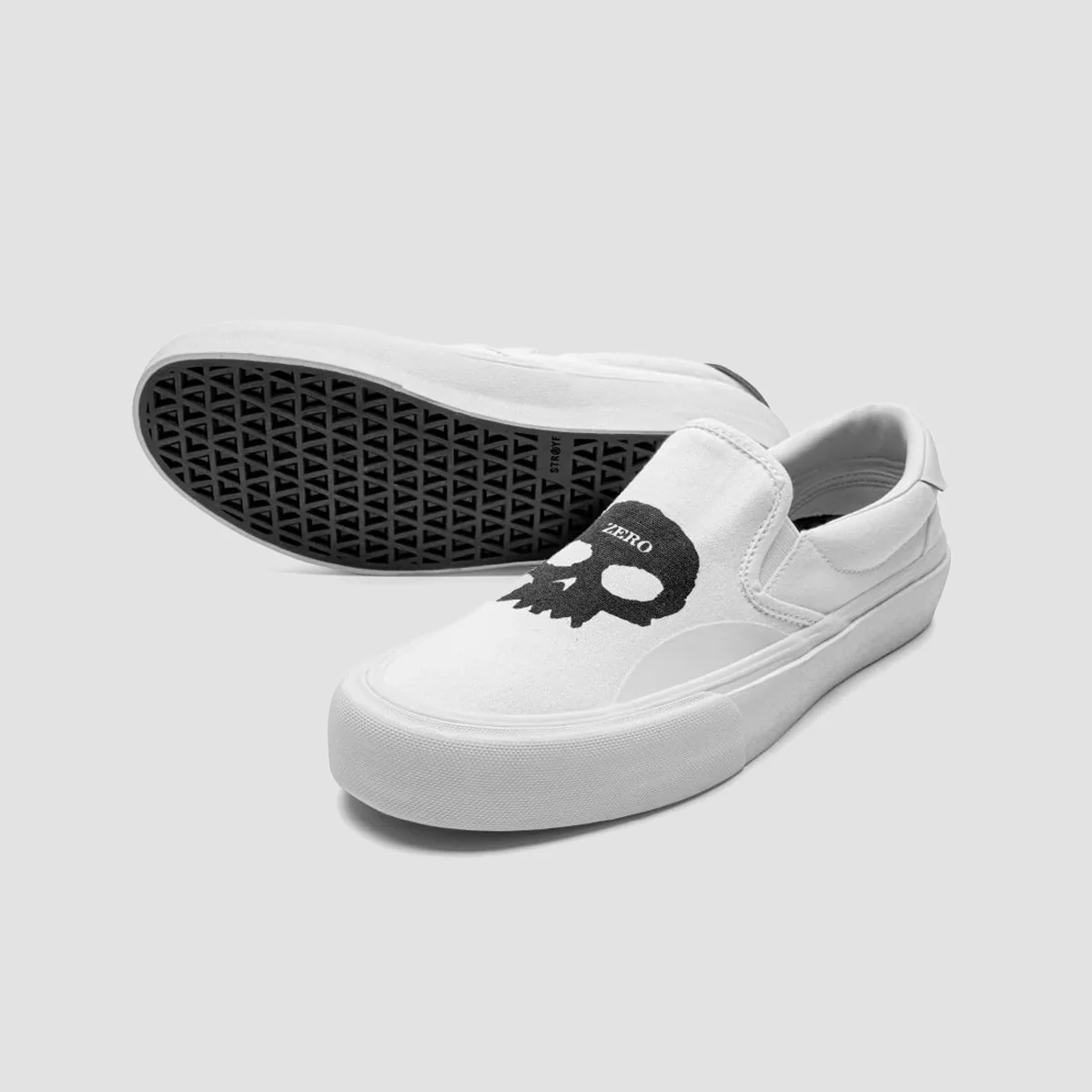 STRAYE X Zero Ventura XR Slip On Shoes - White Canvas - Image 2
