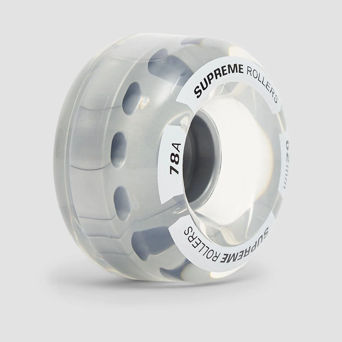 Supreme 78A Rollers Quad Wheels x4 Clear 62mm - Image 2