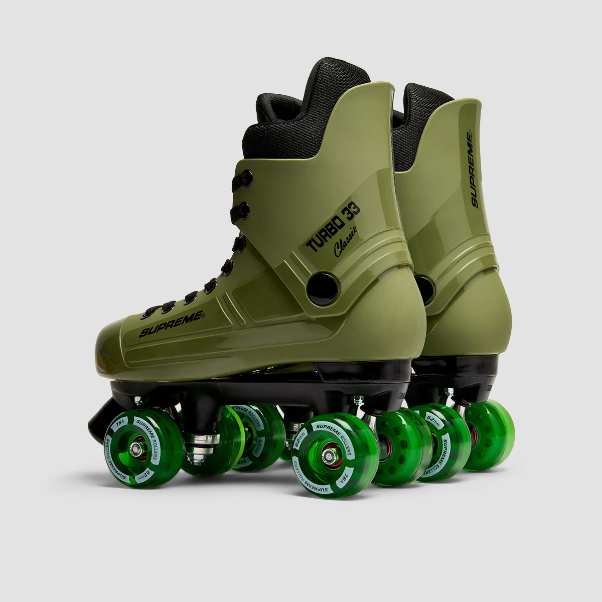 Supreme Turbo 33 Nylon Quad Skates Army Green/Green - Image 3