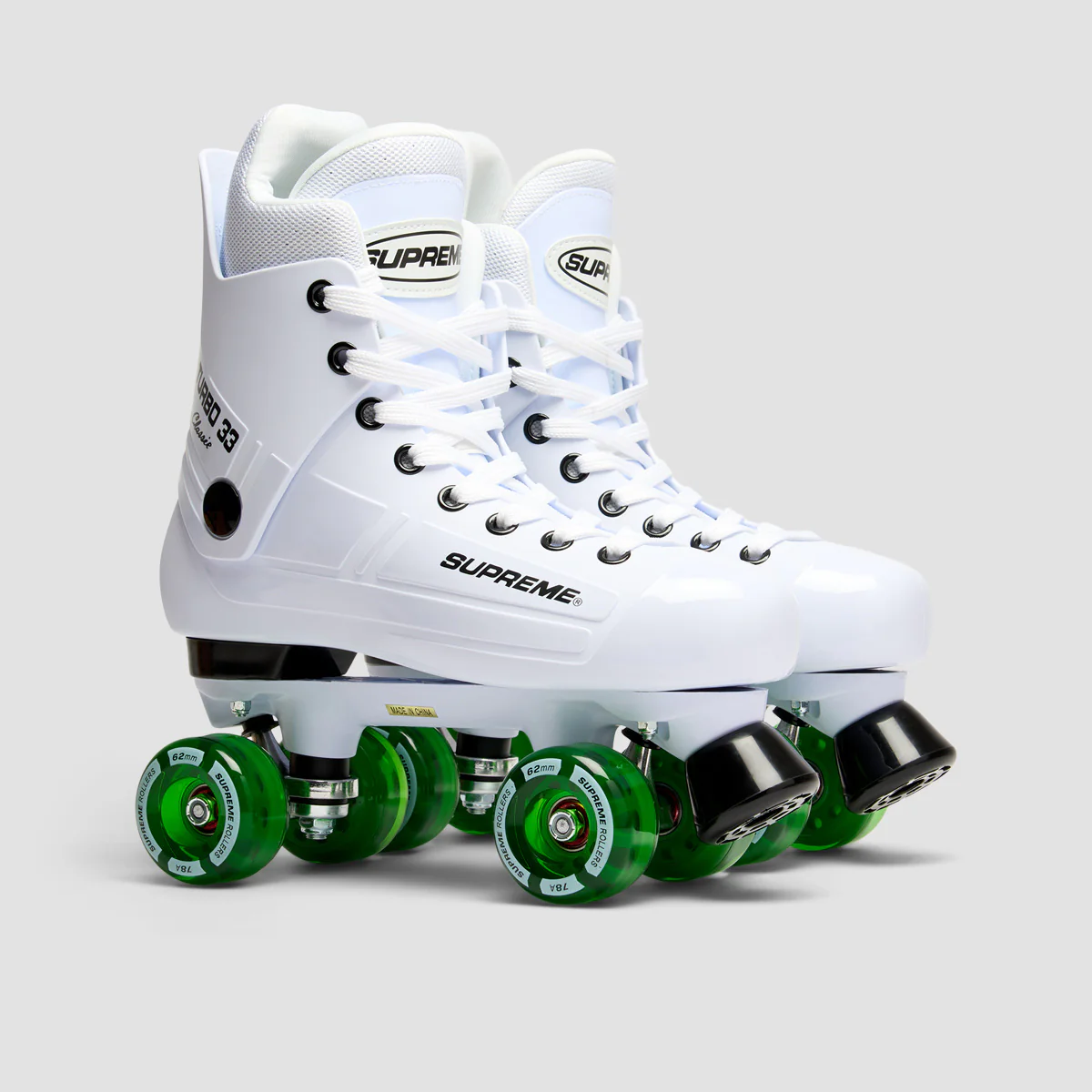 Supreme Turbo 33 Nylon Quad Skates White/Green - Image 2