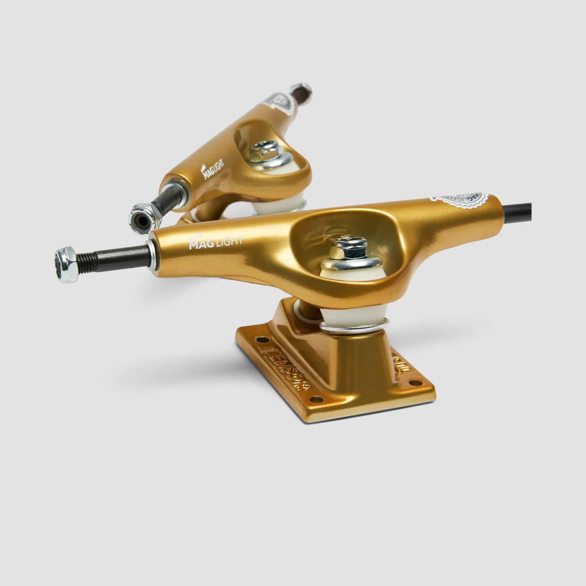Tensor Mag Light Glossy 5.5 Skateboard Trucks 1 Pair Gold - 8.25" - Image 4