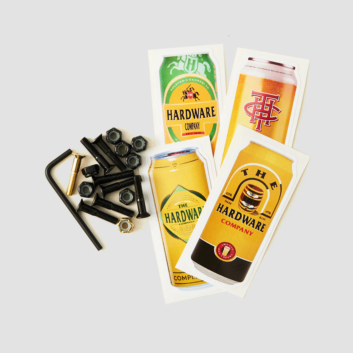 The Hardware Company THC Gold Sesh Allen Truck BoltsĀ Black/Gold 1" - Image 2