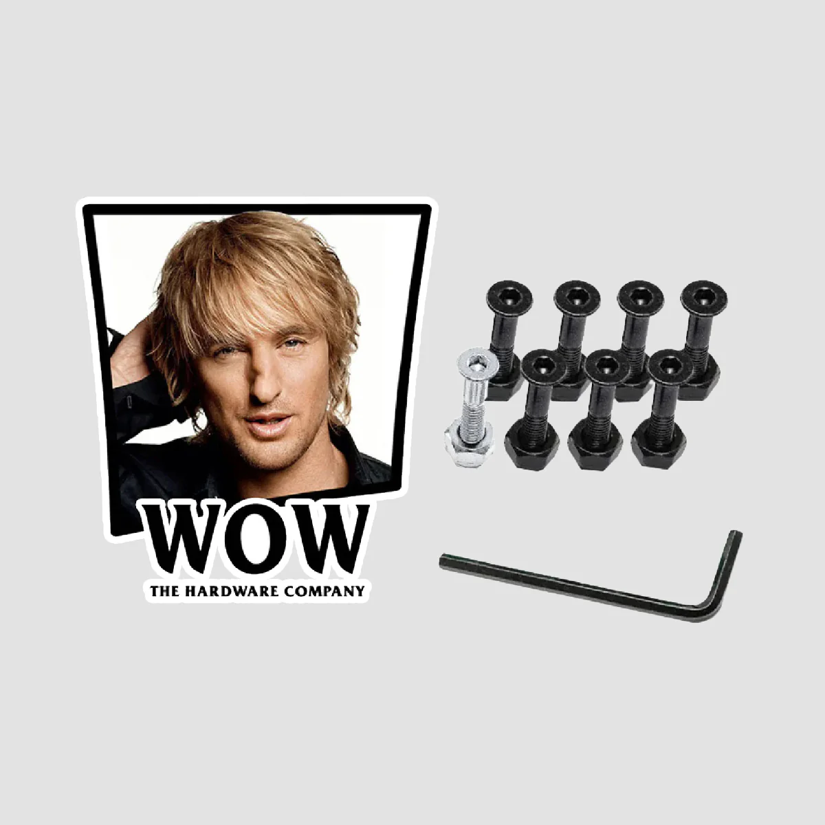 The Hardware Company THC Owen Wilson WOW Allen Truck BoltsĀ Black/Silver 1"