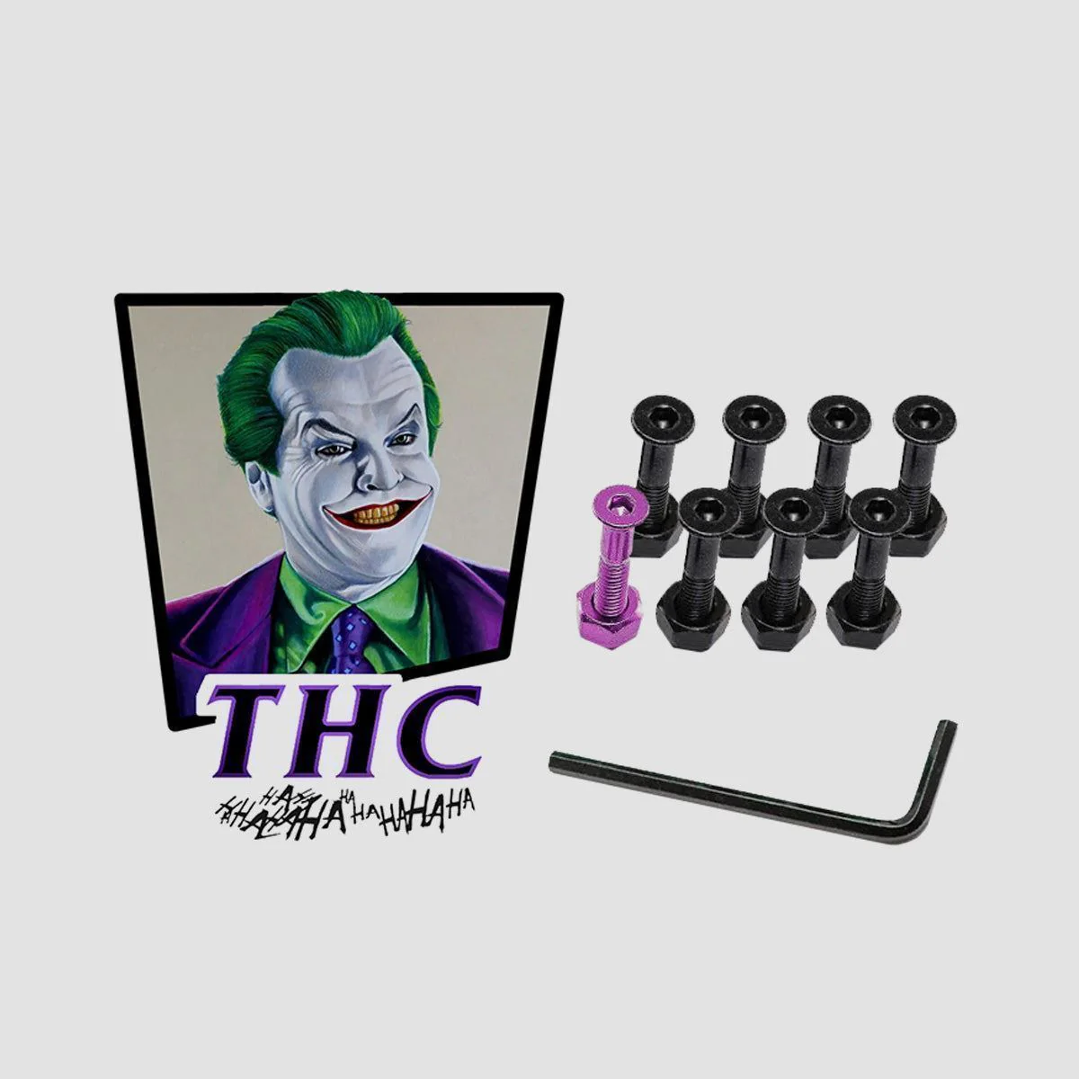 The Hardware Company THC The Joker Allen Truck Bolts Black/Purple 1"