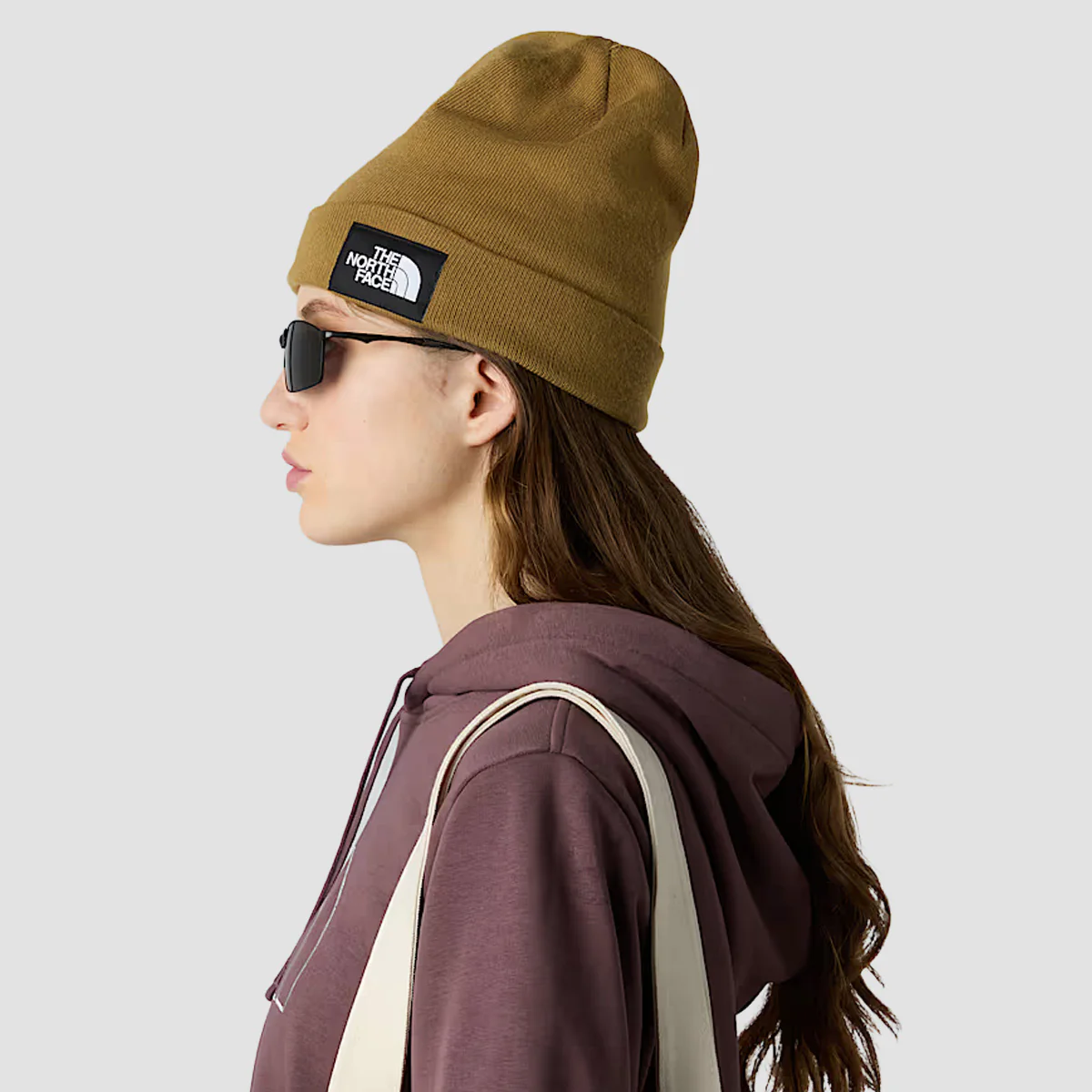 The North Face Dock Worker Recycled Beanie Utility Brown - Image 2
