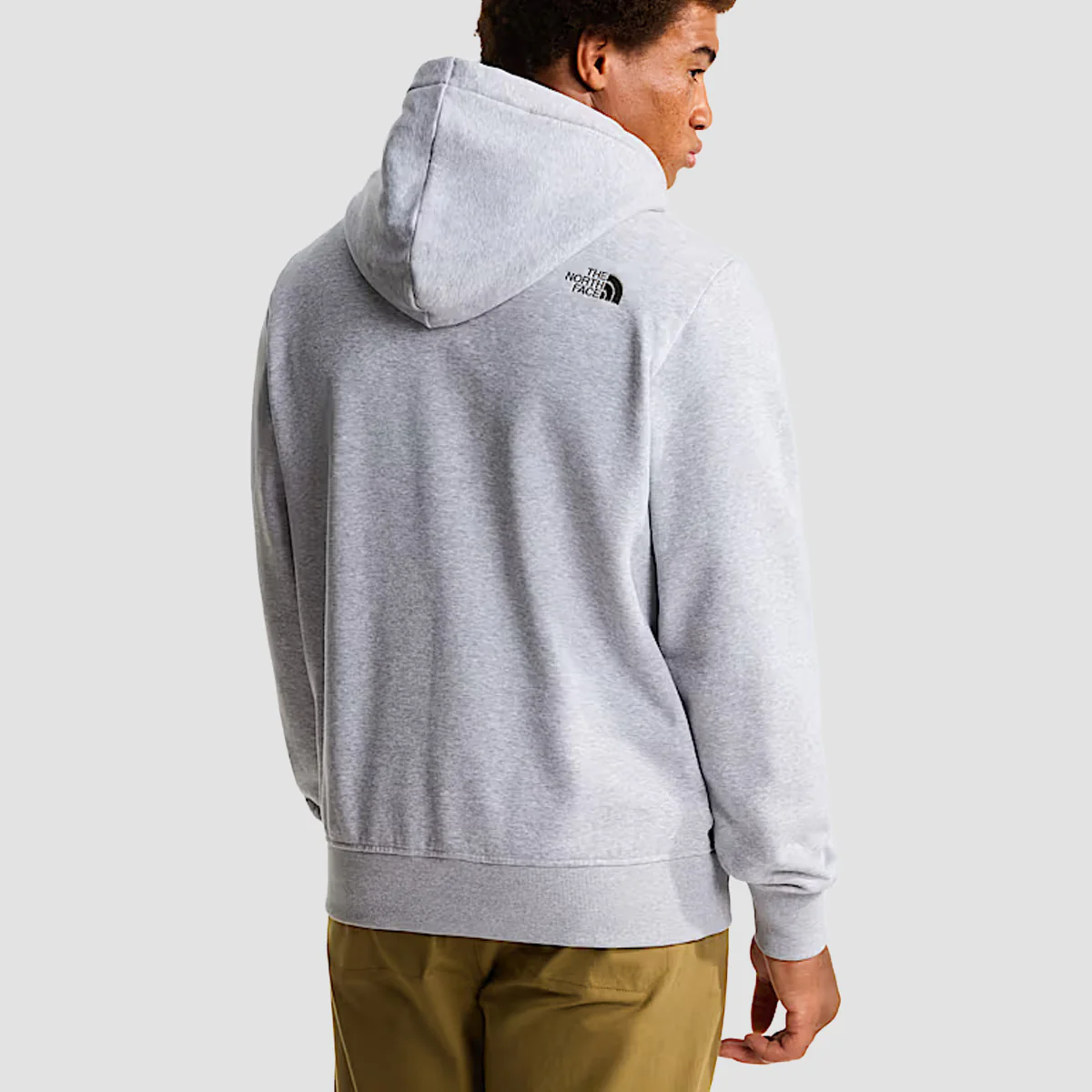 The North Face Drew Peak Regular Pullover Hoodie TNF Light Grey Heather/New Taupe Green - Image 3