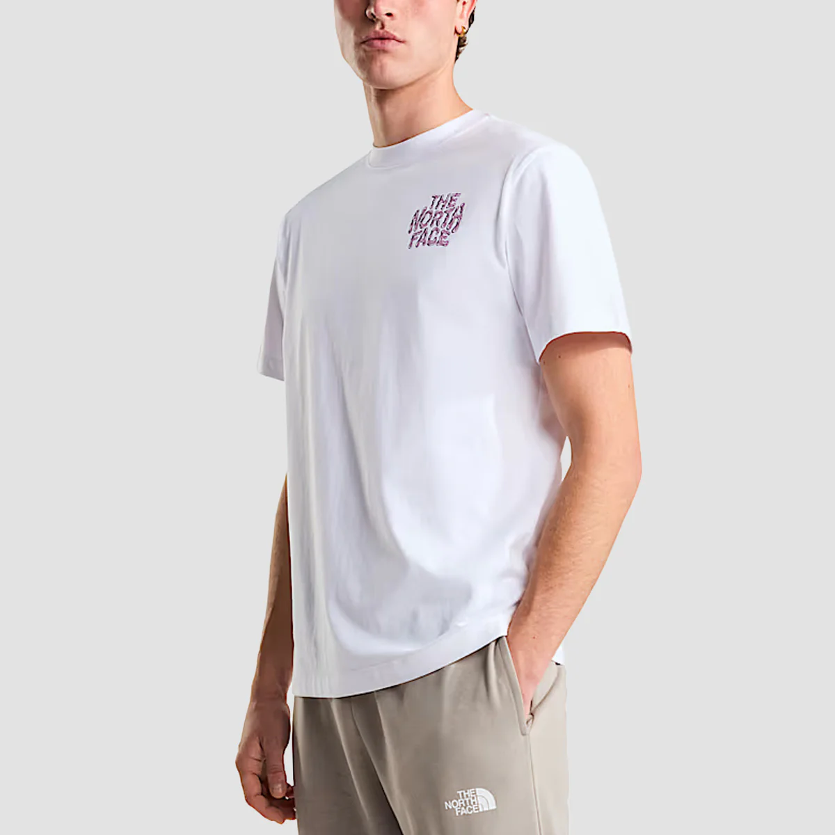 The North Face Drip Logo Relaxed T-Shirt TNF White - Image 2