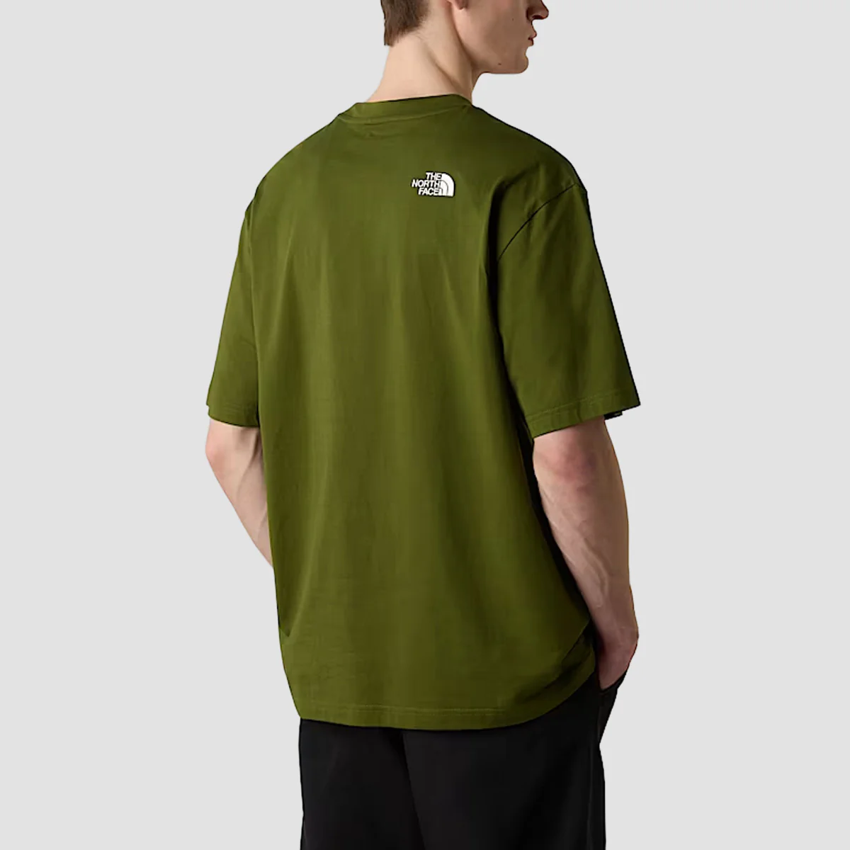 The North Face Essential Oversize T-Shirt Woodland Green - Image 2