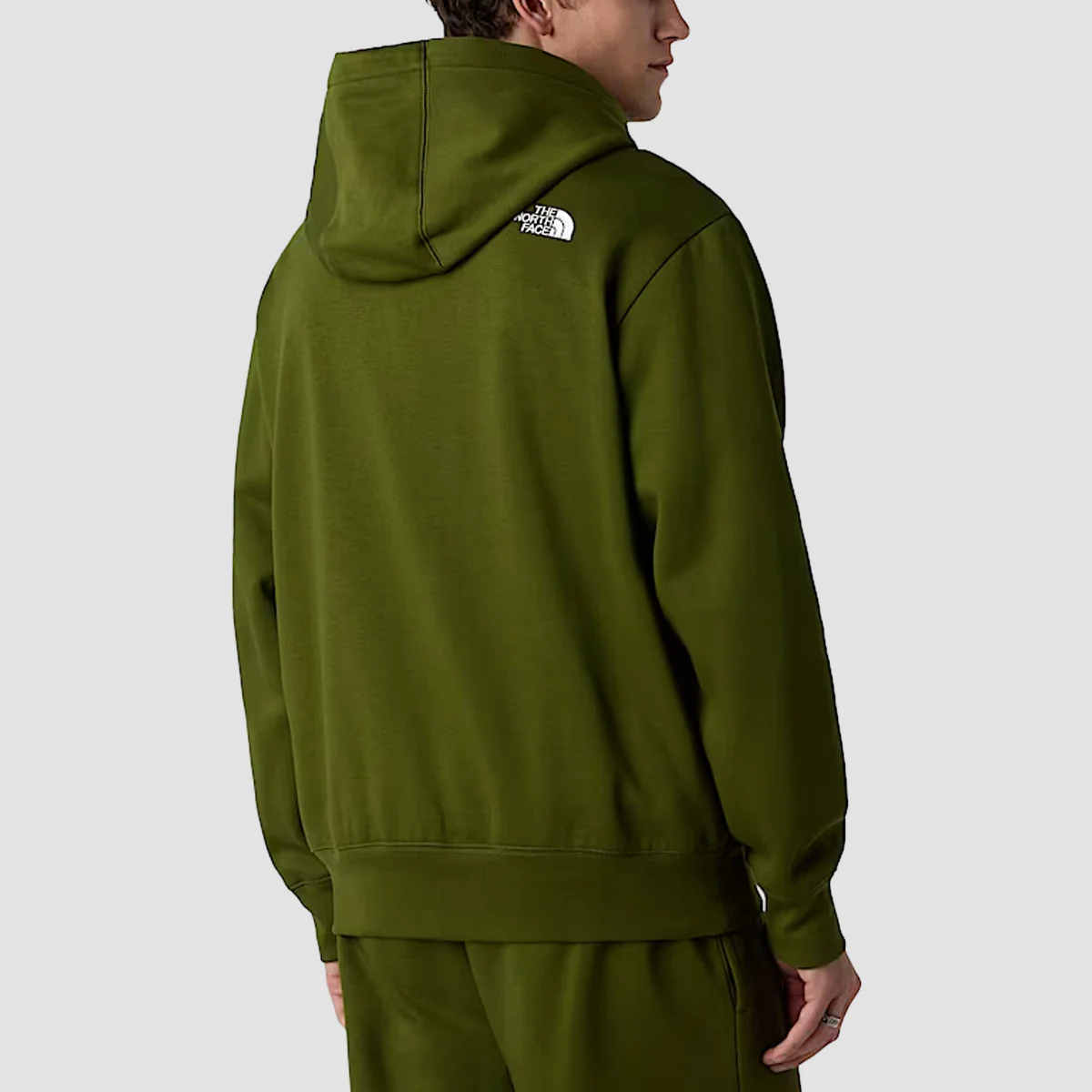The North Face Essential Relaxed Pullover Hoodie Woodland Green - Image 2