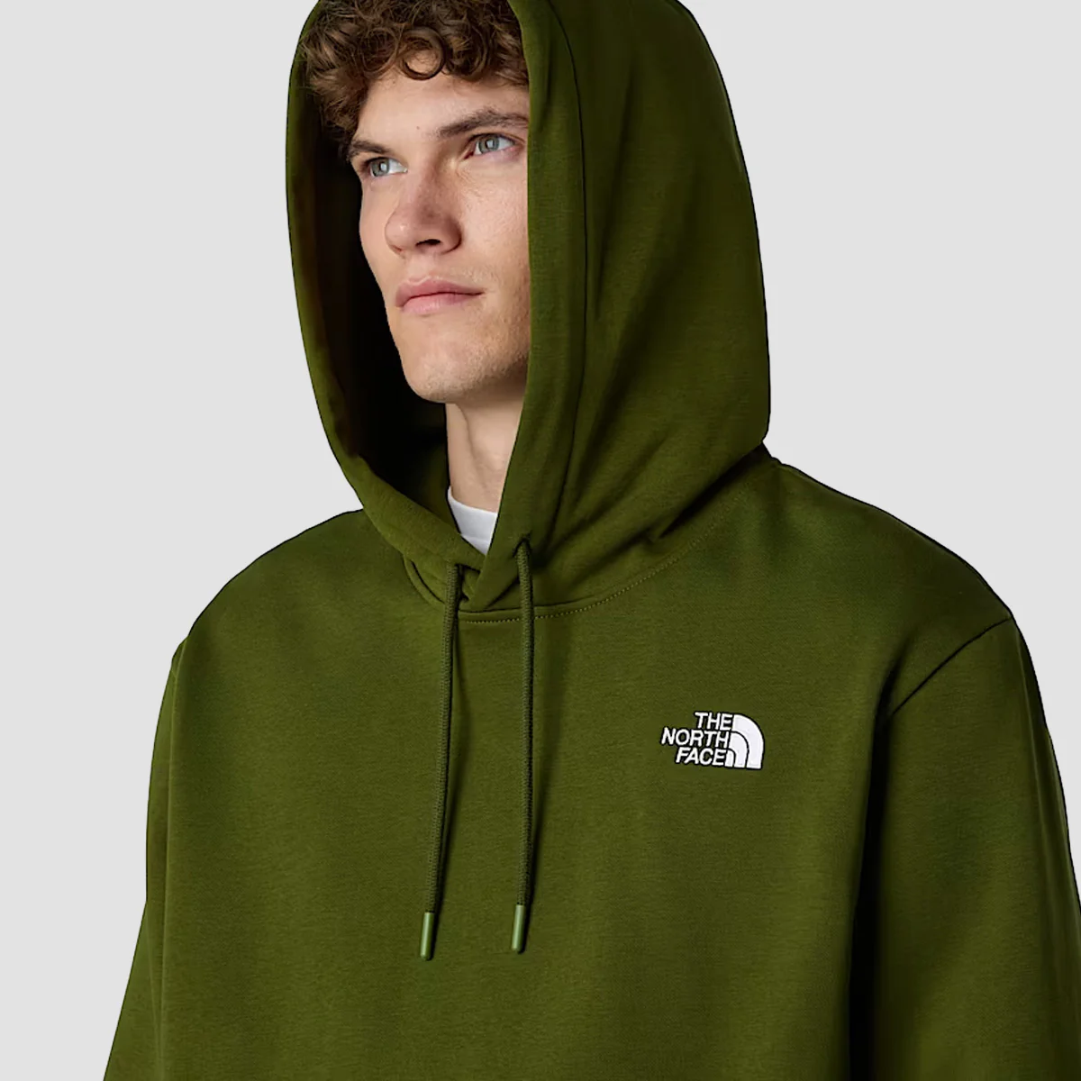 The North Face Essential Relaxed Pullover Hoodie Woodland Green - Image 3