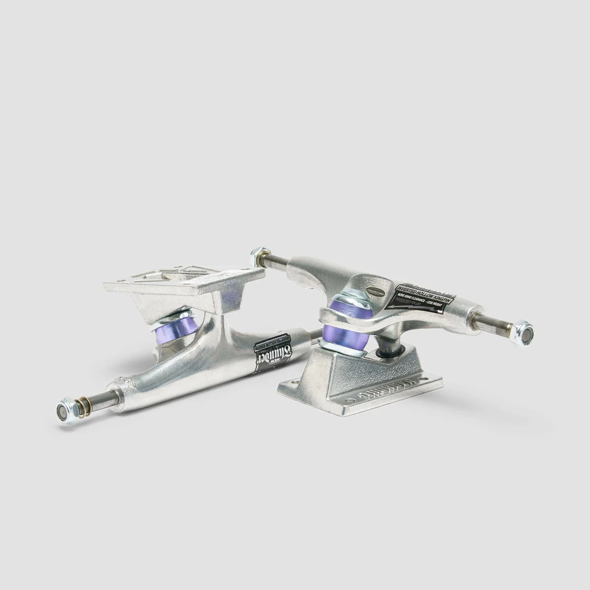 Thunder 147 Inverted Hollow Kingpin Trucks 1 Pair Polished - 8" - Image 3