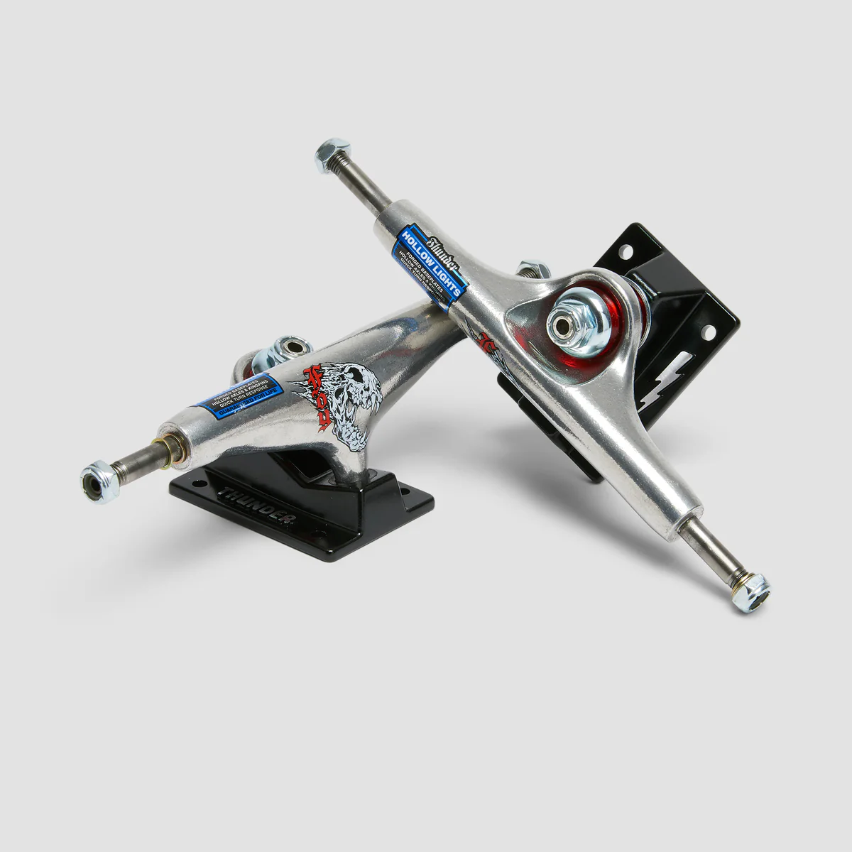 Thunder 148 Hollow Light Foy Screaming Banshee Skateboard Trucks 1 Pair Polished/Black - 8.25" - Image 3