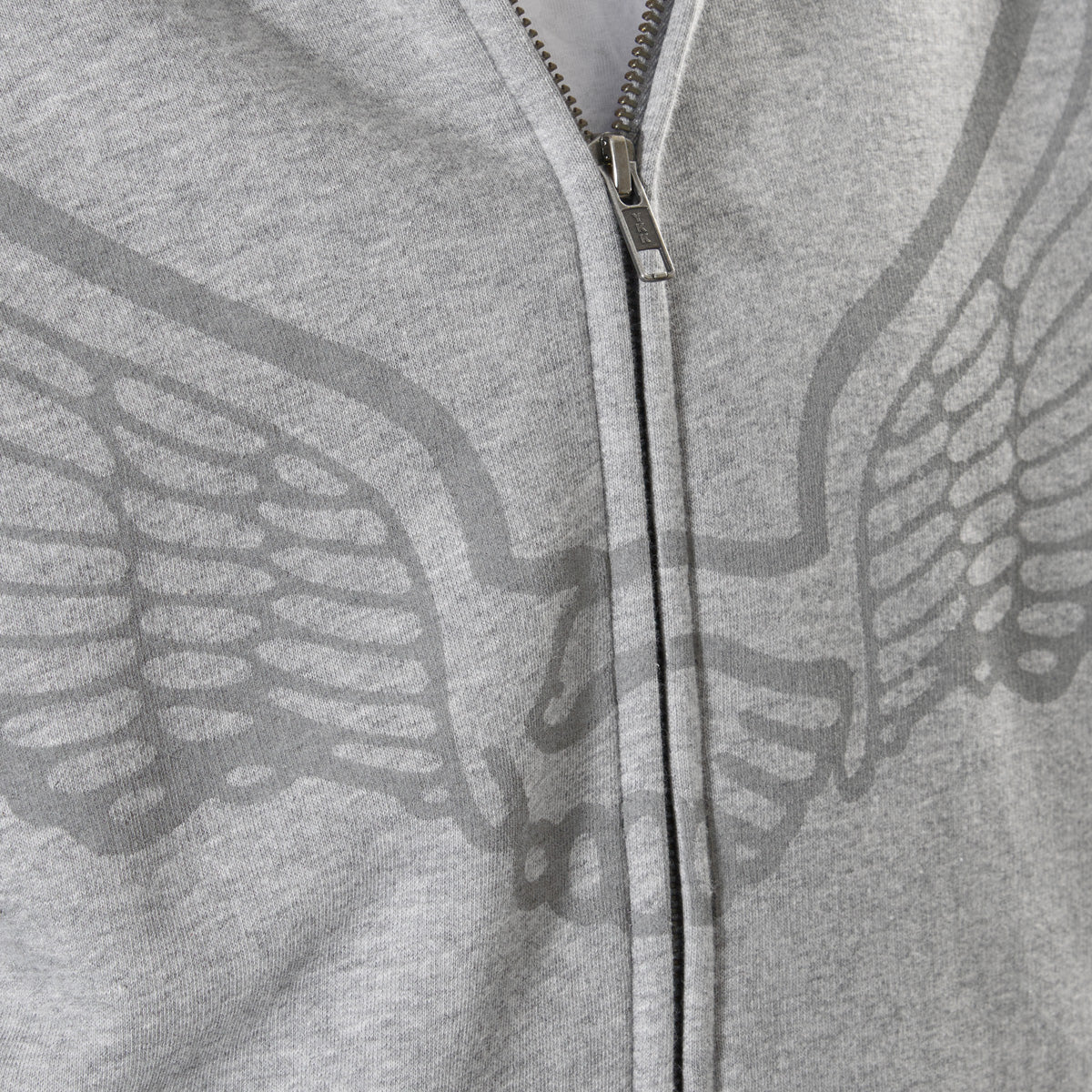 Unabomber Wings Zip Hoodie Athletic Heather - Image 3