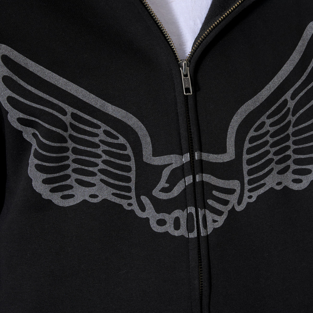 Unabomber Wings Zip Hoodie Black - Image 3